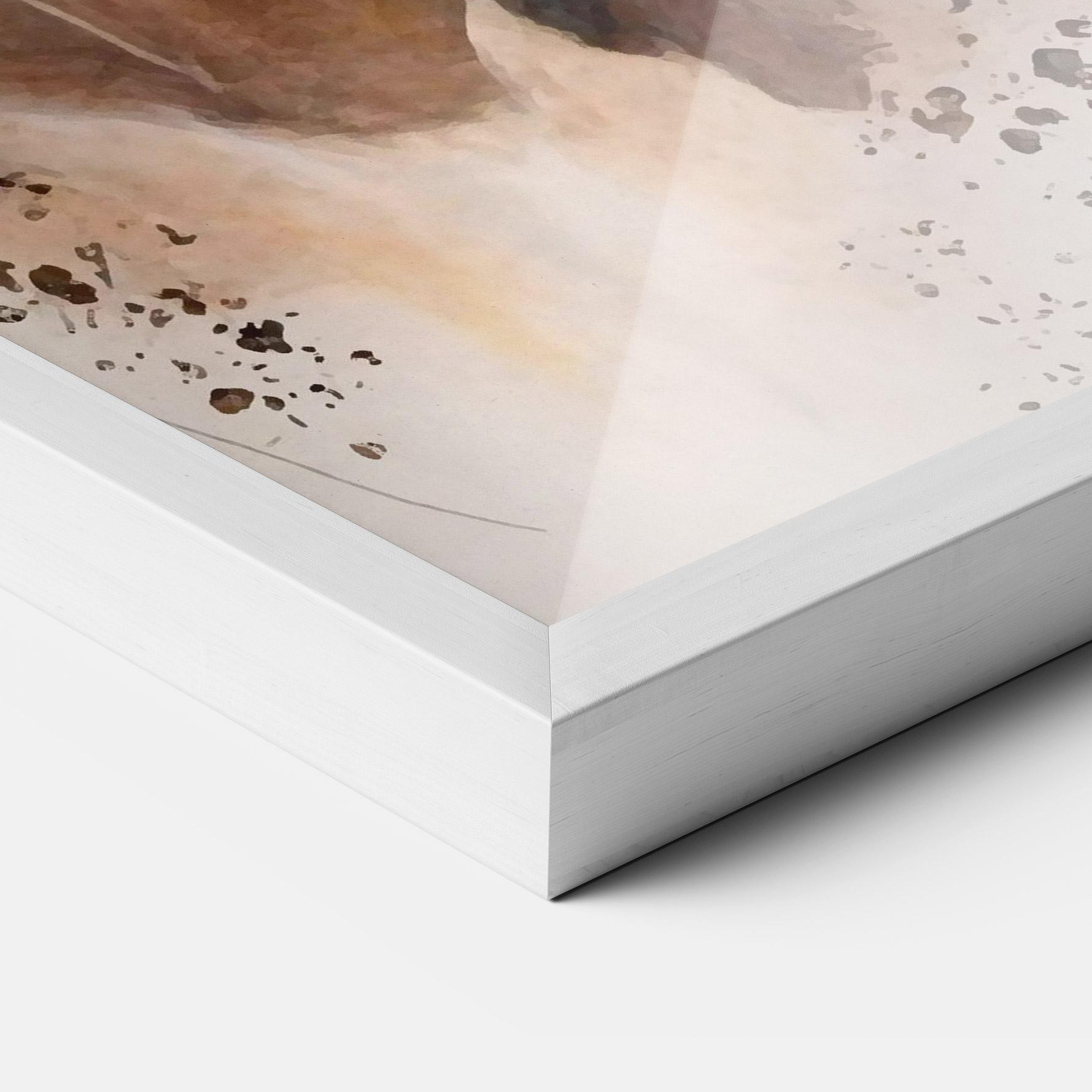 Plakat w Ramie Gold Horse Painting mockup 3