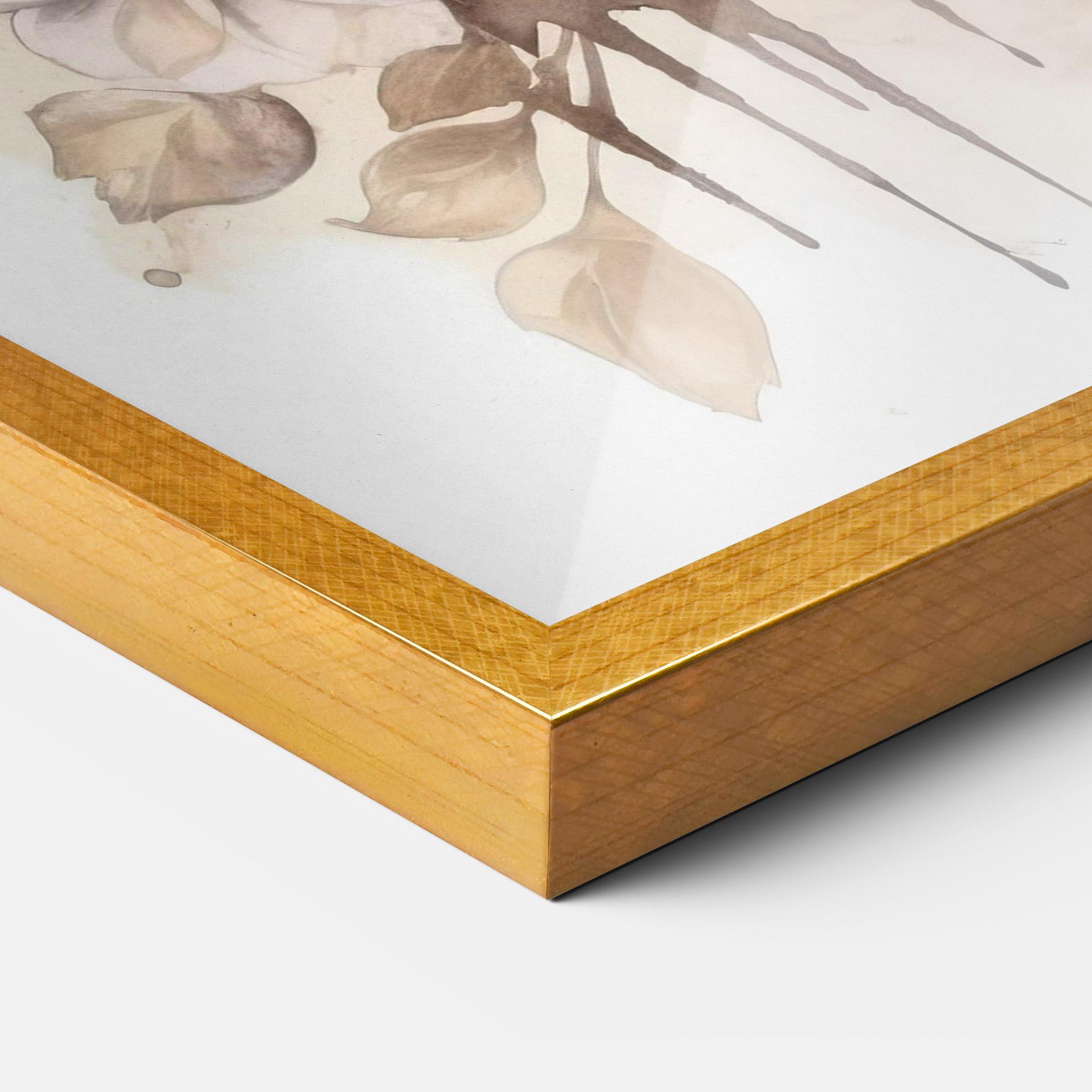 Plakat w Ramie Flower Brown Horse mockup 3