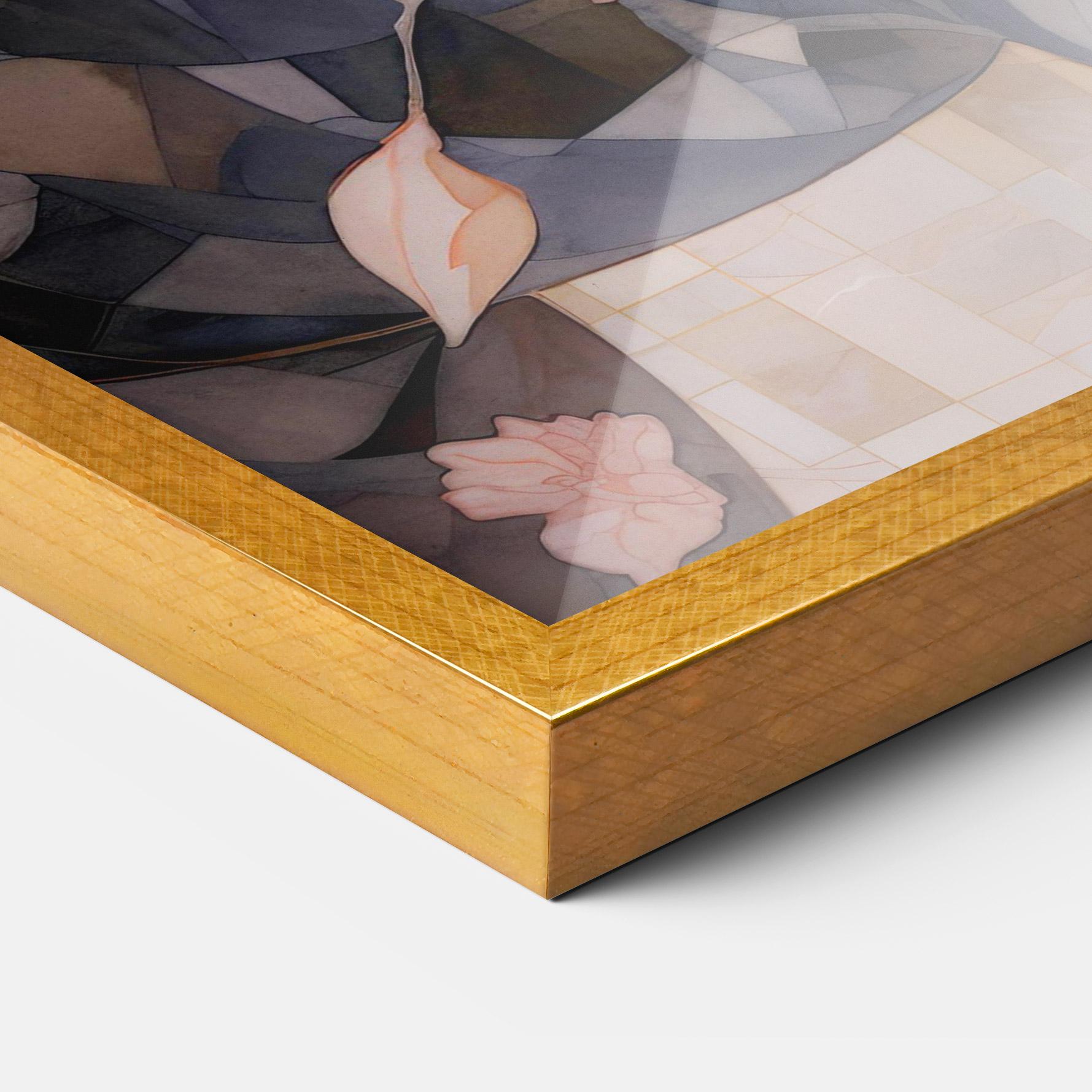 Plakat w Ramie Mosaic Painting Horse mockup 3