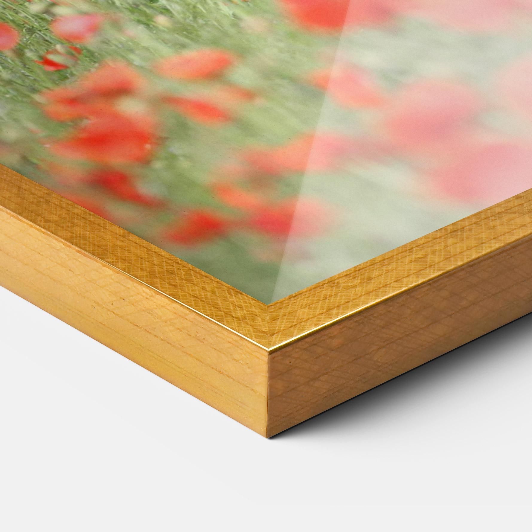 Plakat w Ramie Red Flowers Horse mockup 3