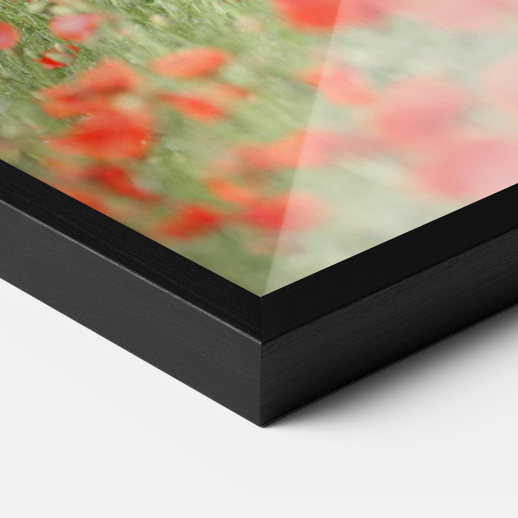 Plakat w Ramie Red Flowers Horse mockup 3