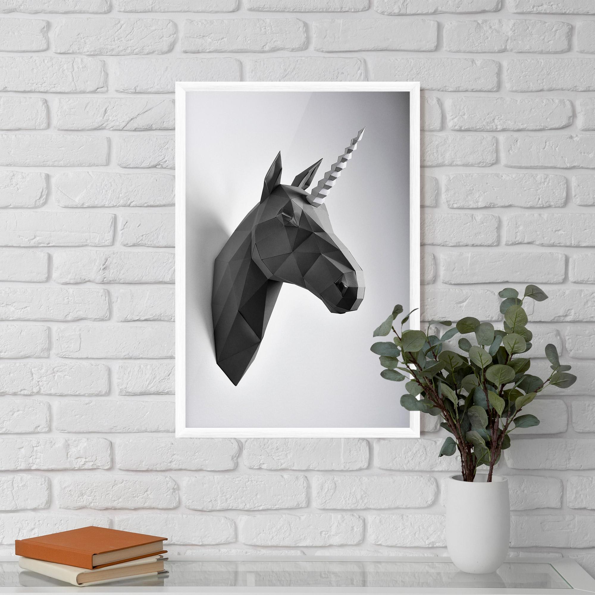 Plakat w Ramie Geometrical Unicorn mockup 5