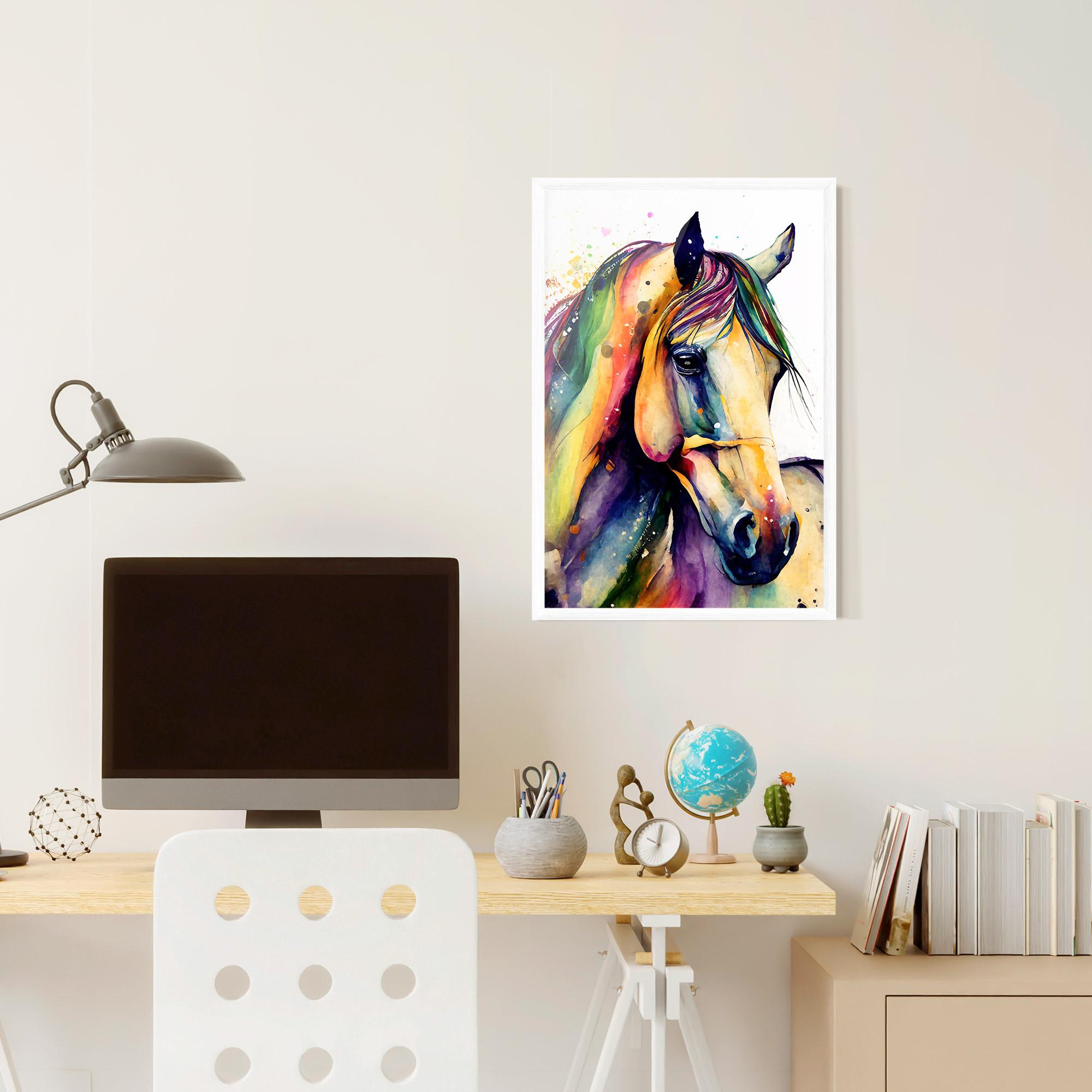 Plakat w Ramie Colorful Horse mockup 6