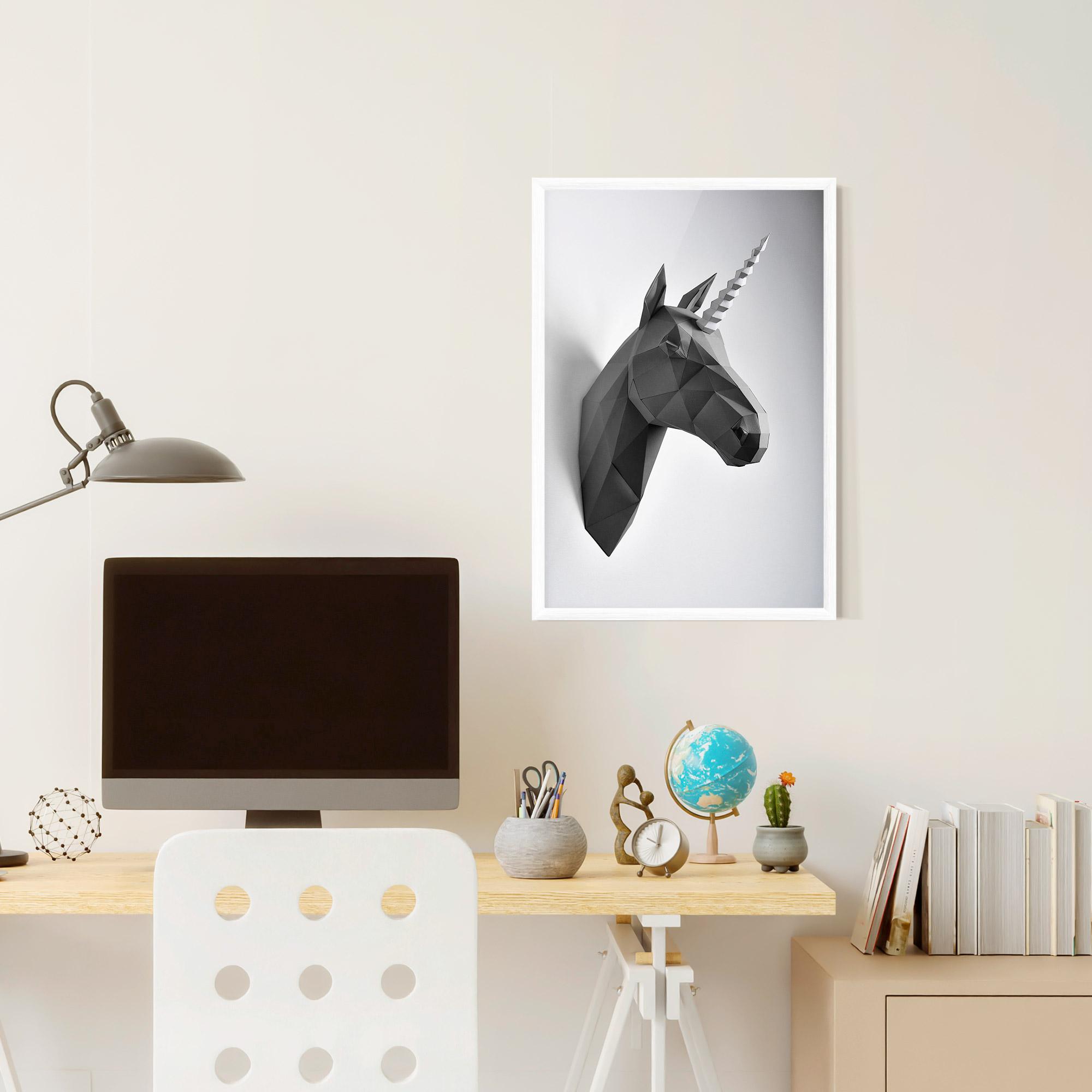 Plakat w Ramie Geometrical Unicorn mockup 6