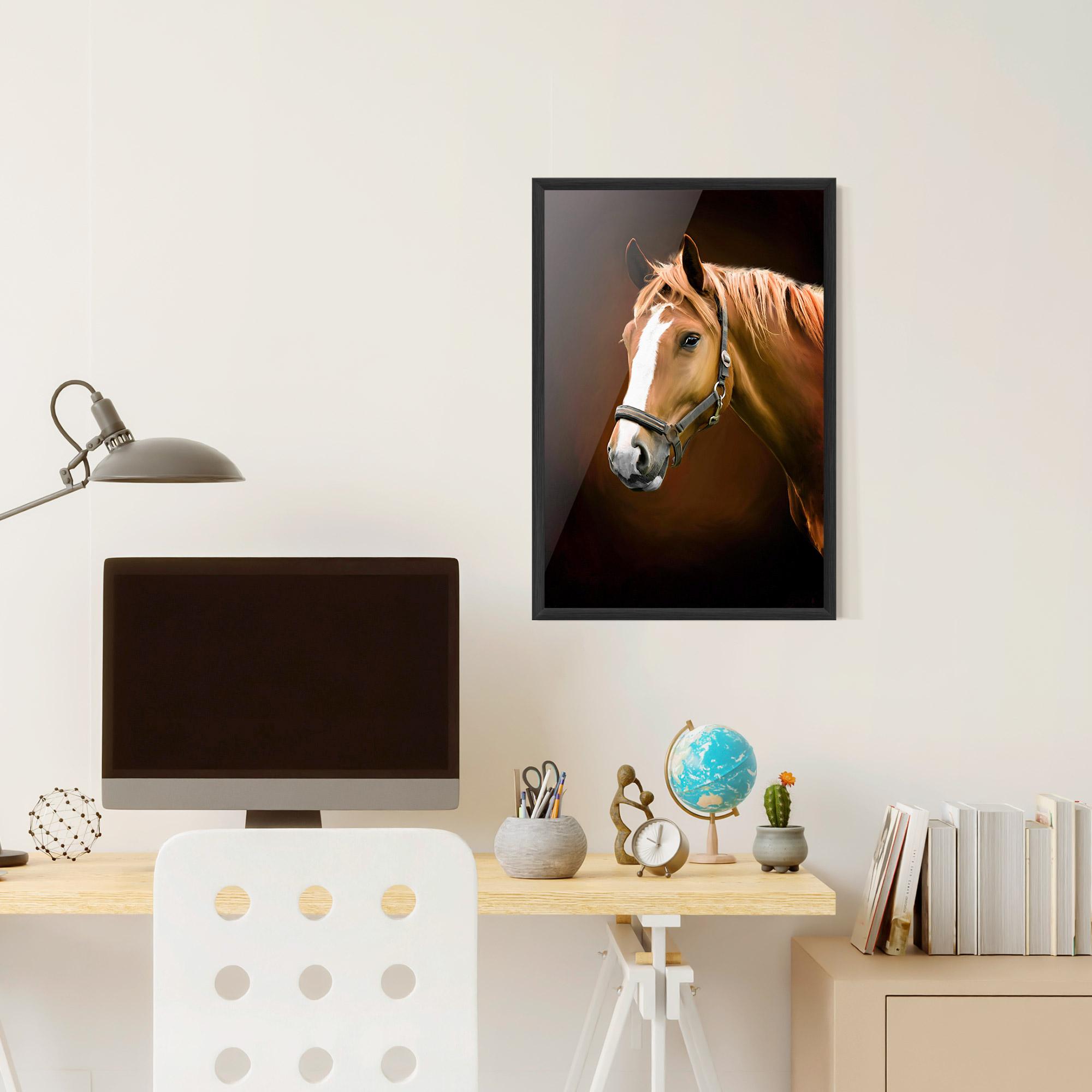 Plakat w Ramie Digital Painted Horse mockup 6