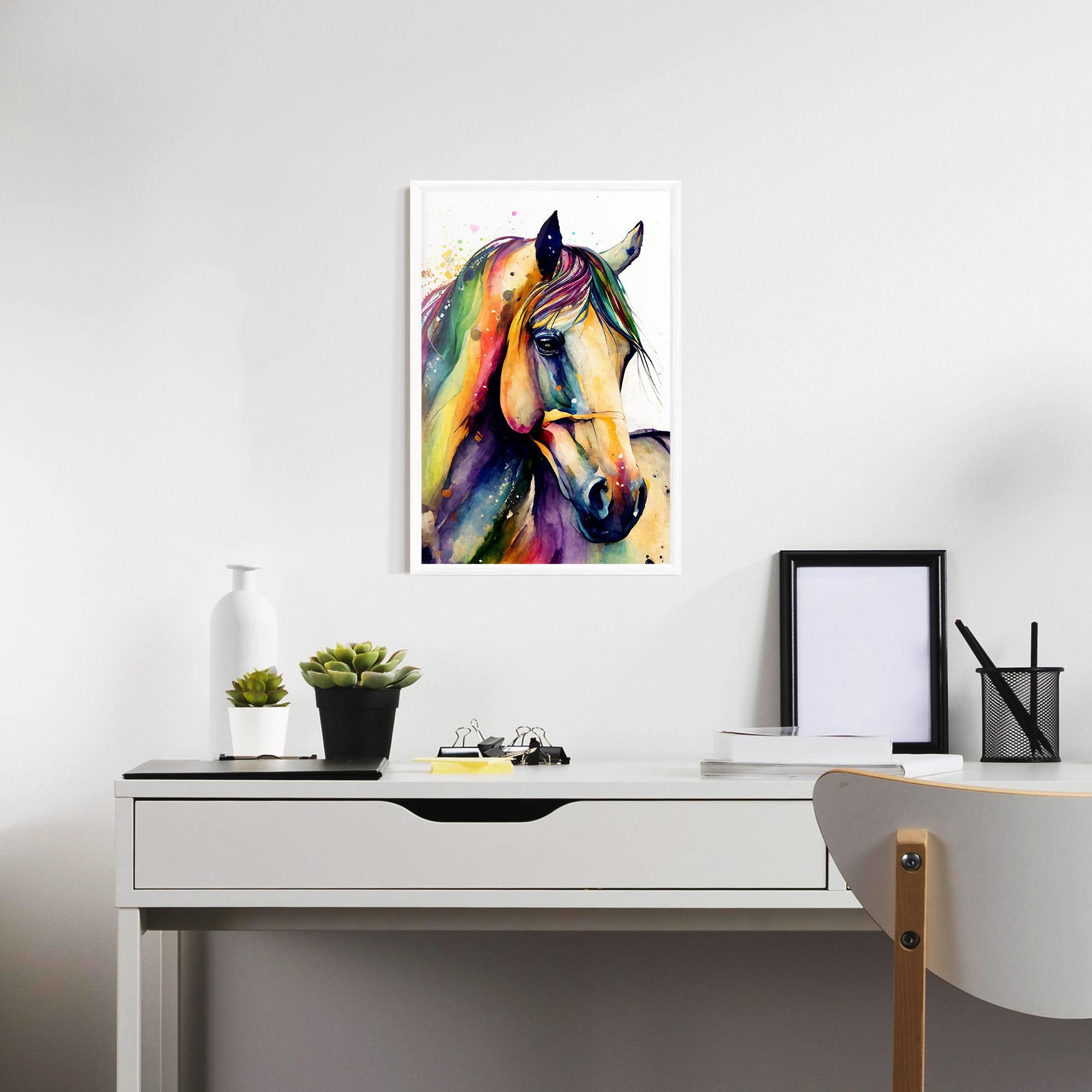 Plakat w Ramie Colorful Horse mockup 7