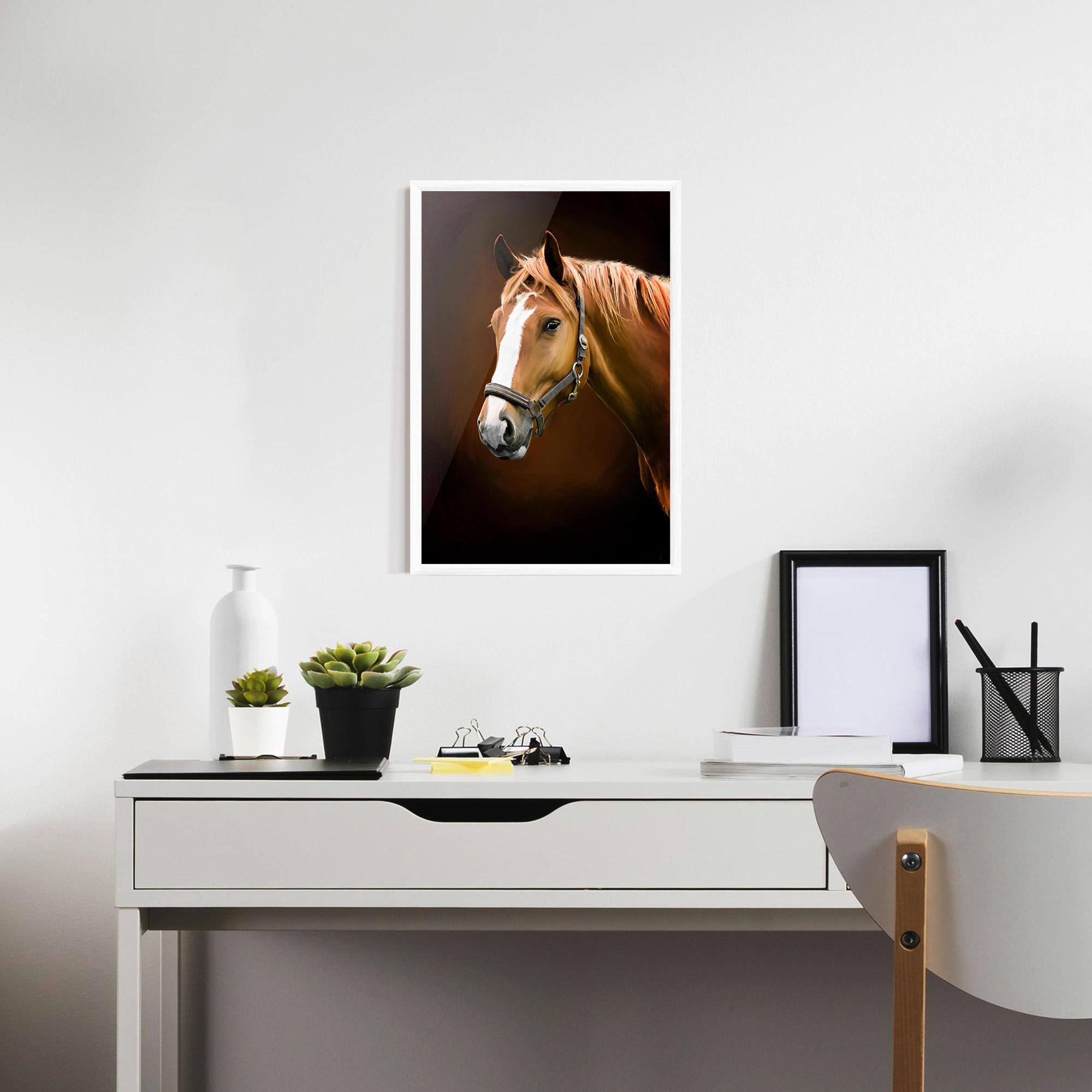 Plakat w Ramie Digital Painted Horse mockup 7