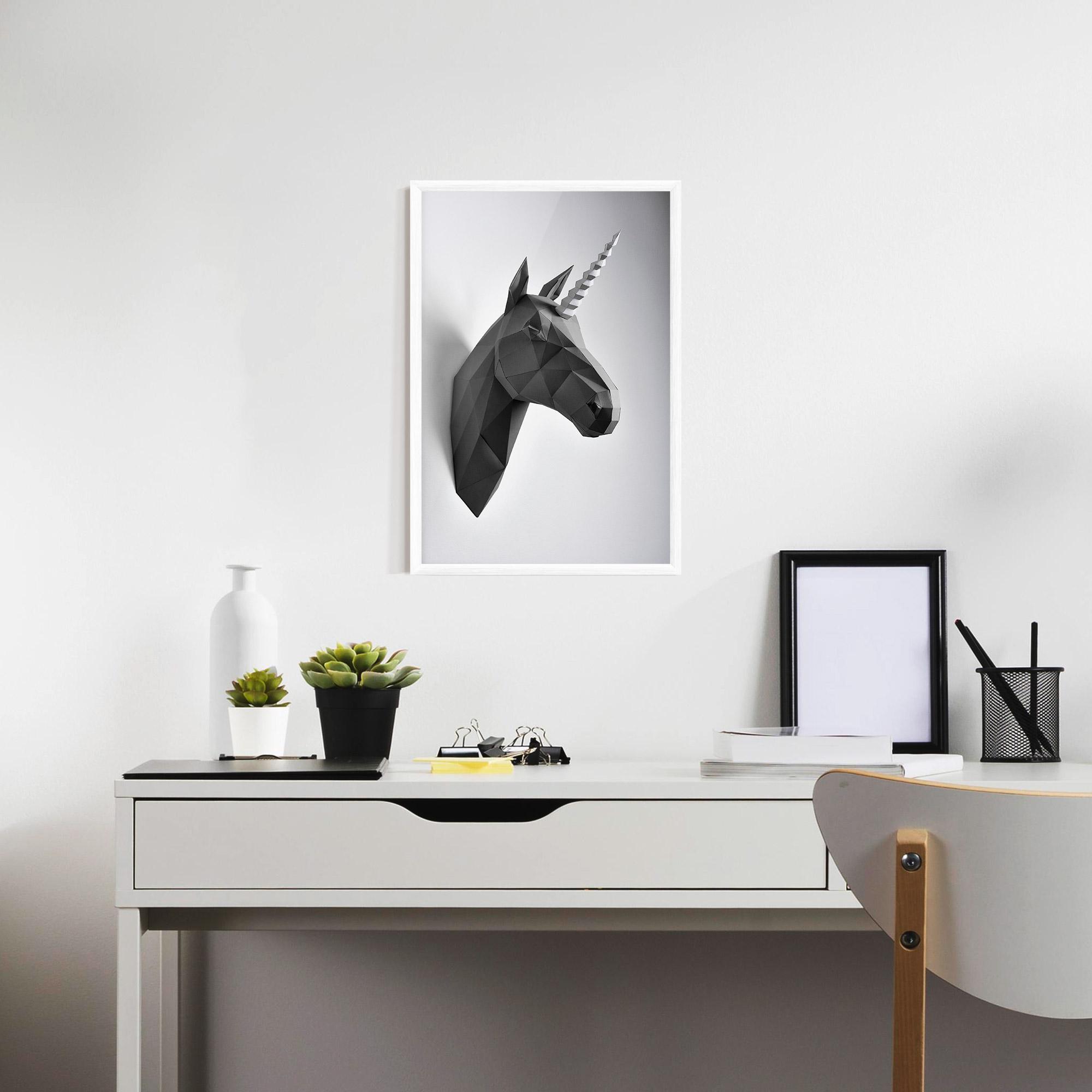 Plakat w Ramie Geometrical Unicorn mockup 7