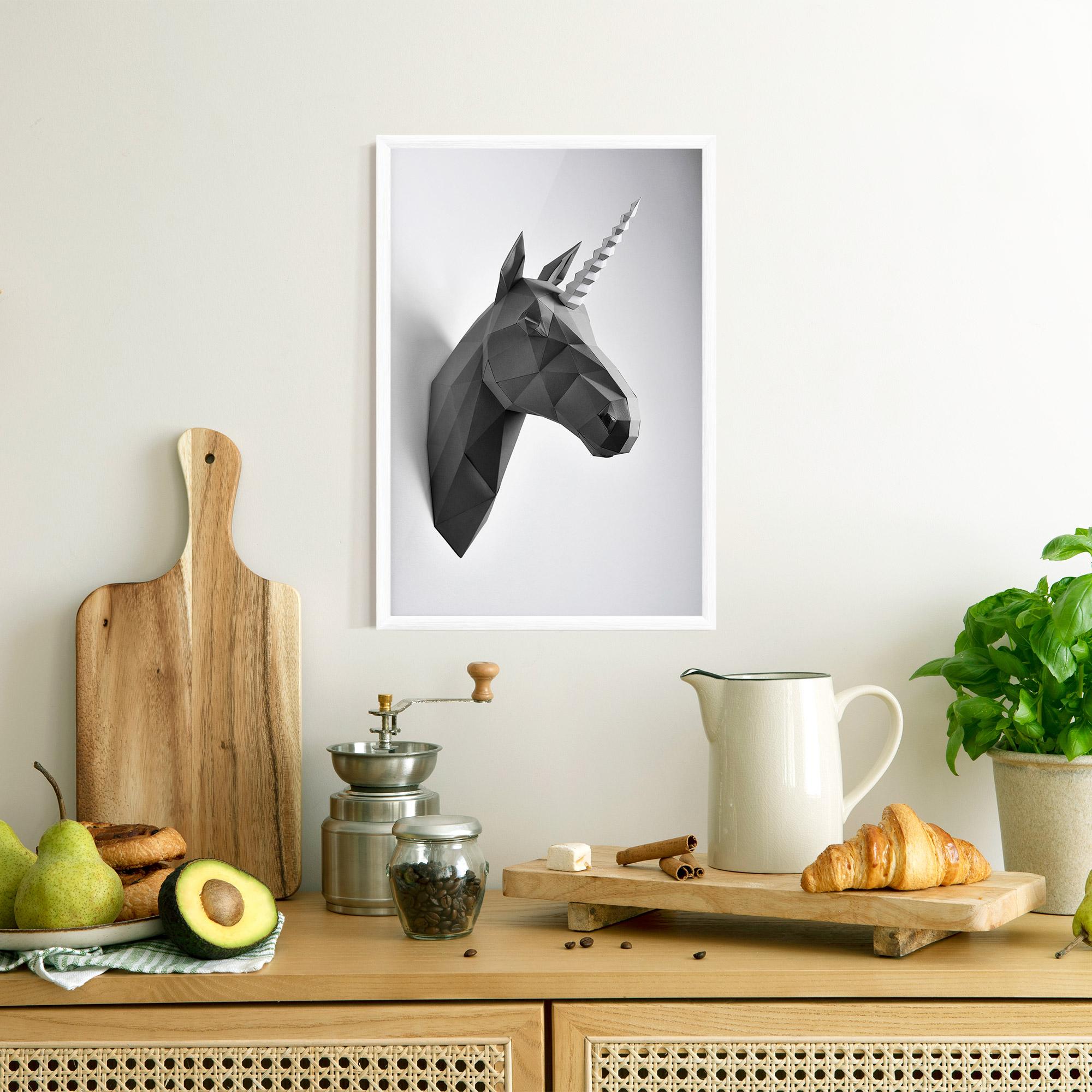 Plakat w Ramie Geometrical Unicorn mockup 8