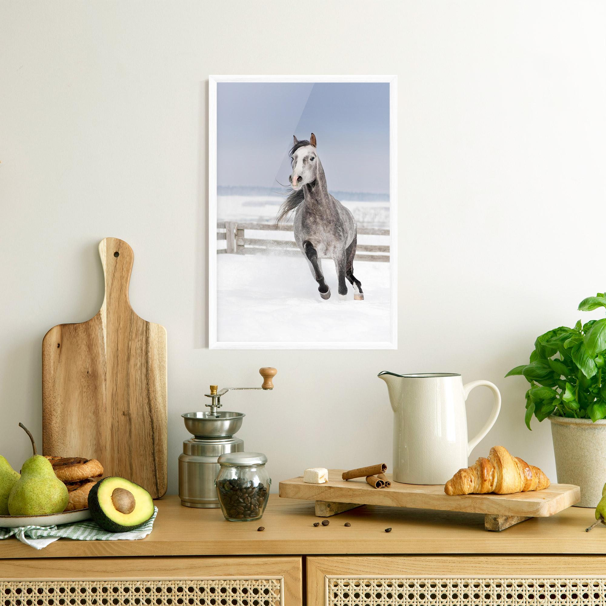 Plakat w Ramie Horse Running Free mockup 8