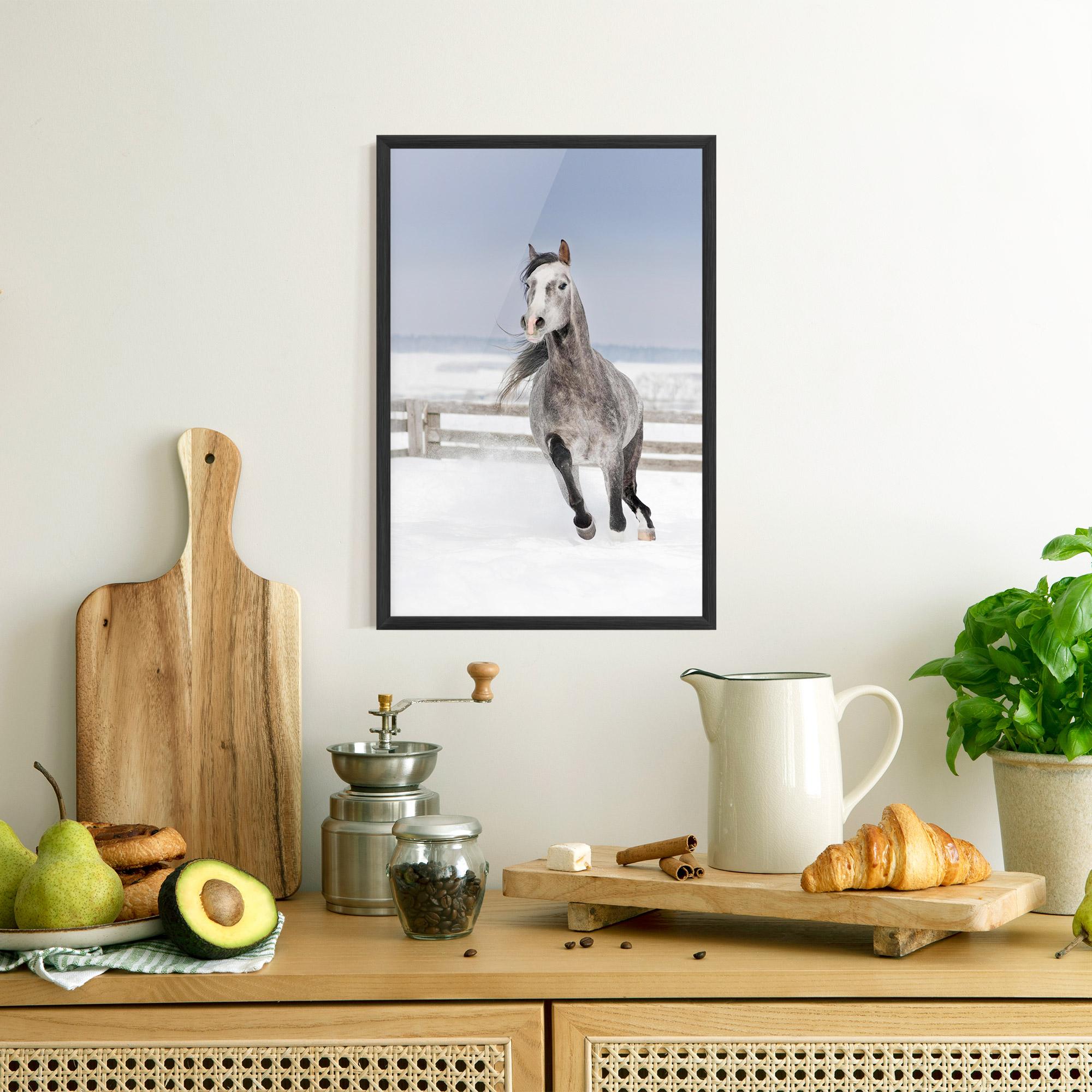 Plakat w Ramie Horse Running Free mockup 8