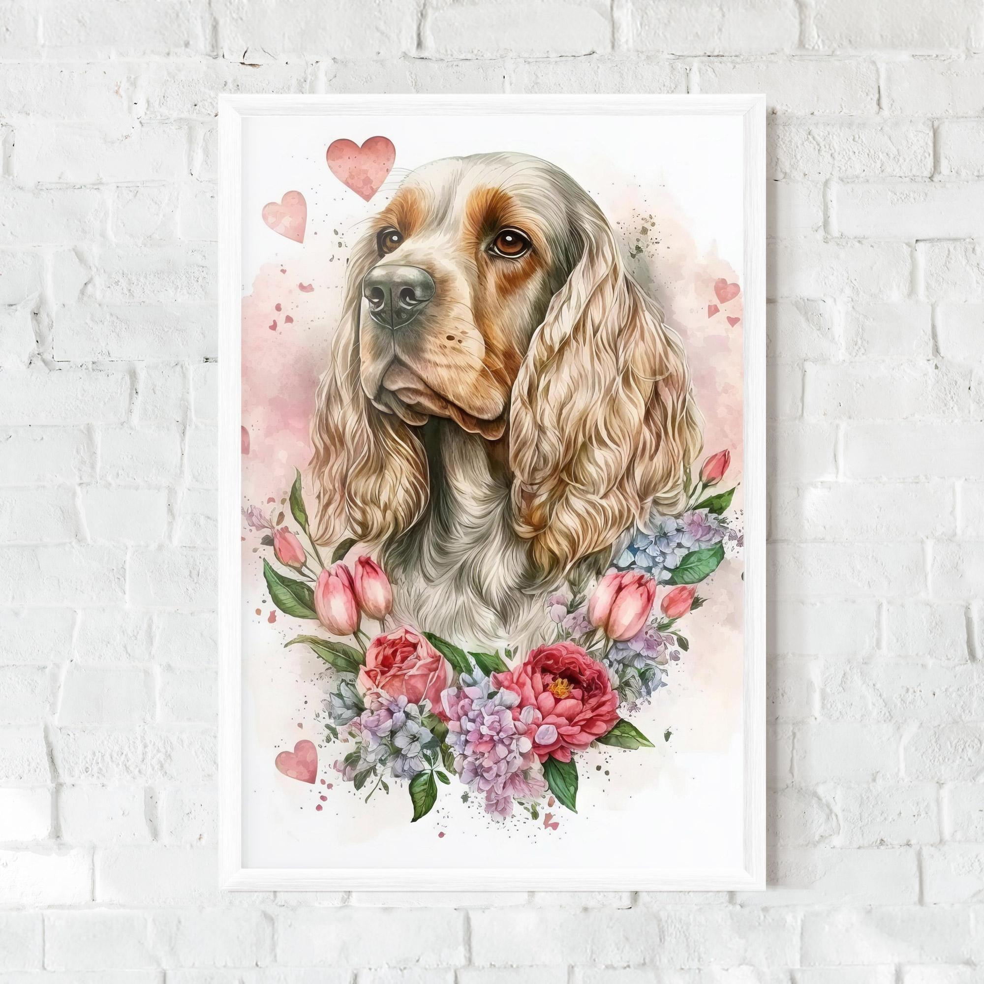 Plakat w Ramie Cute Little Cocker mockup 0