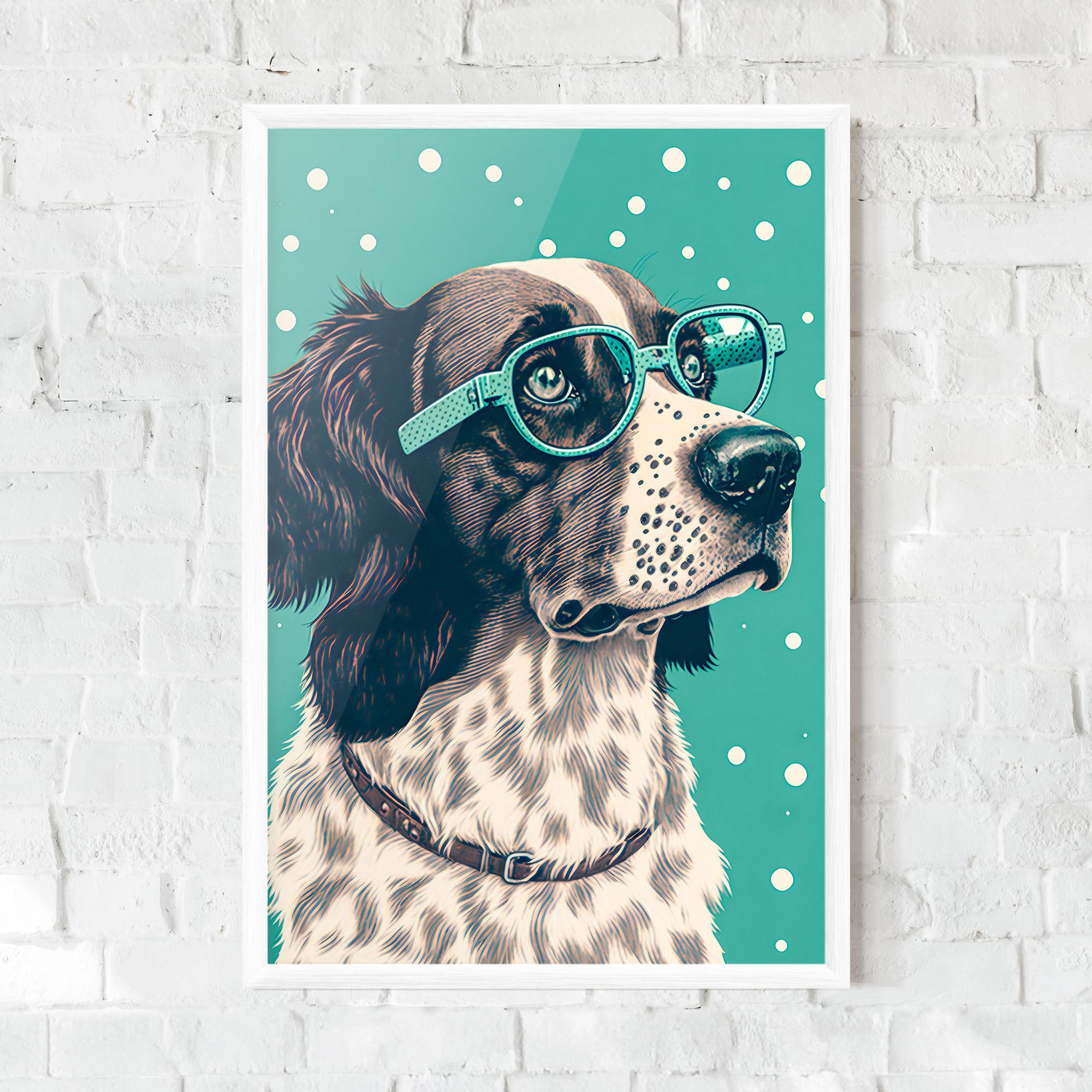 Plakat w Ramie Vintage Dog mockup 0