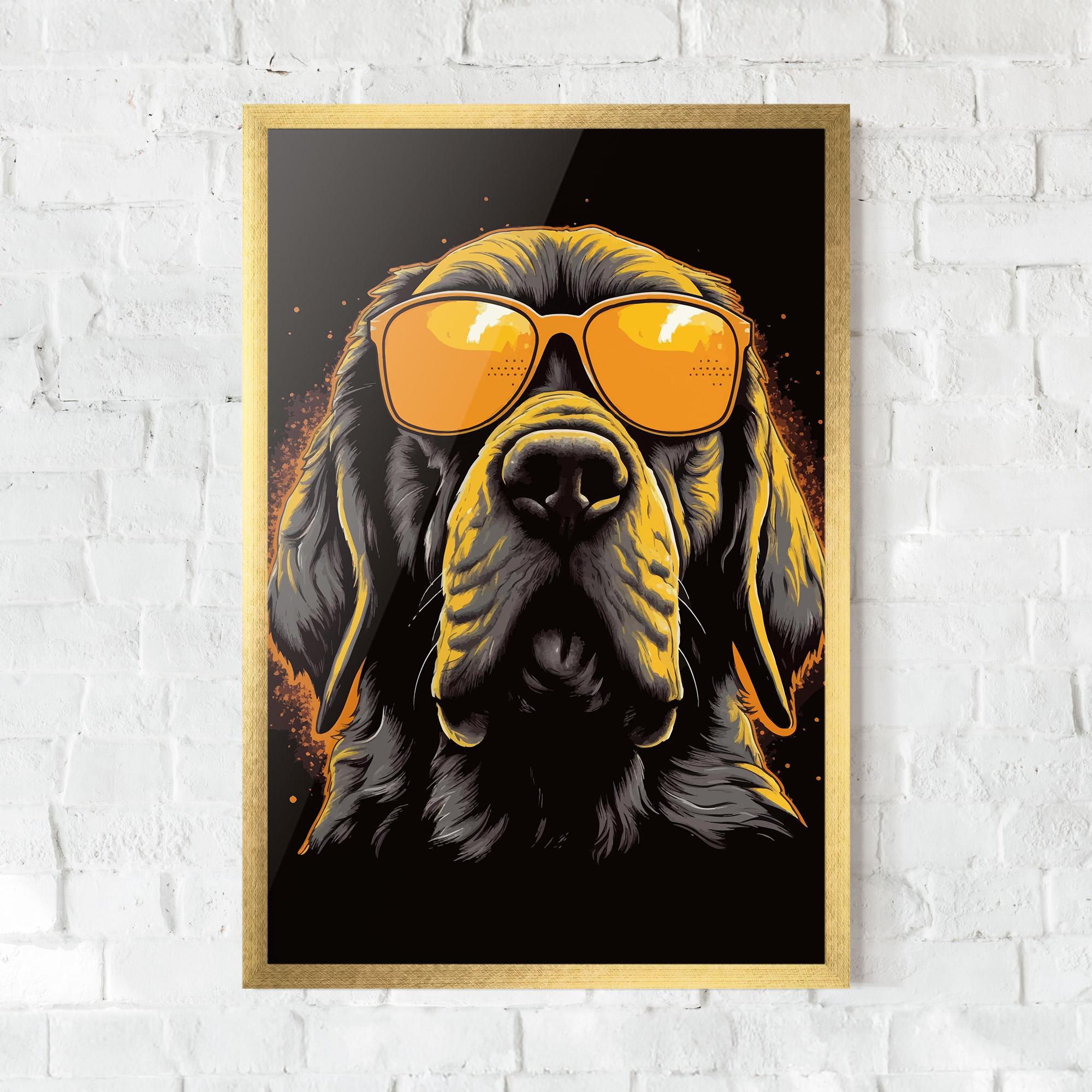 Plakat w Ramie Coolest Dog mockup 0