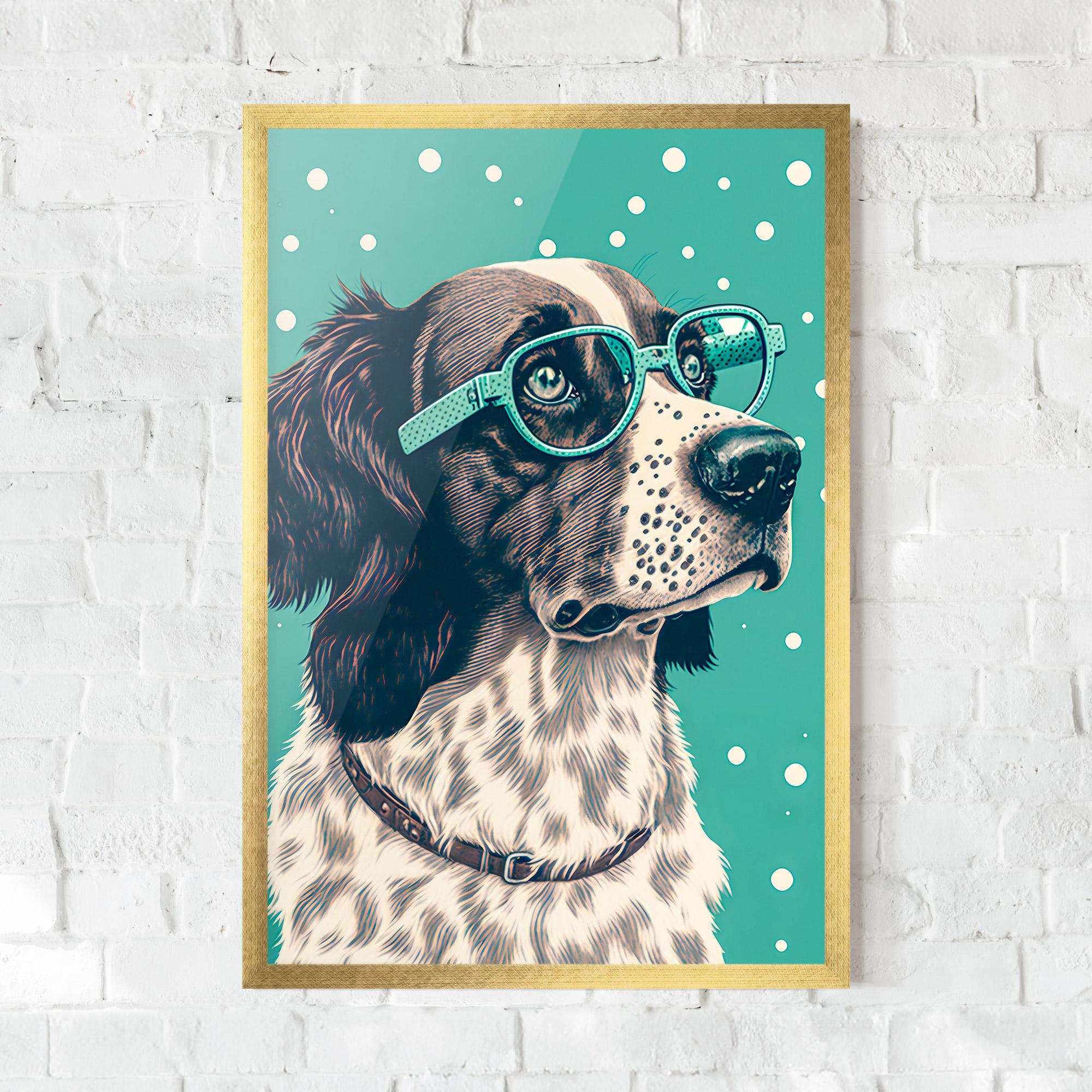 Plakat w Ramie Vintage Dog mockup 0