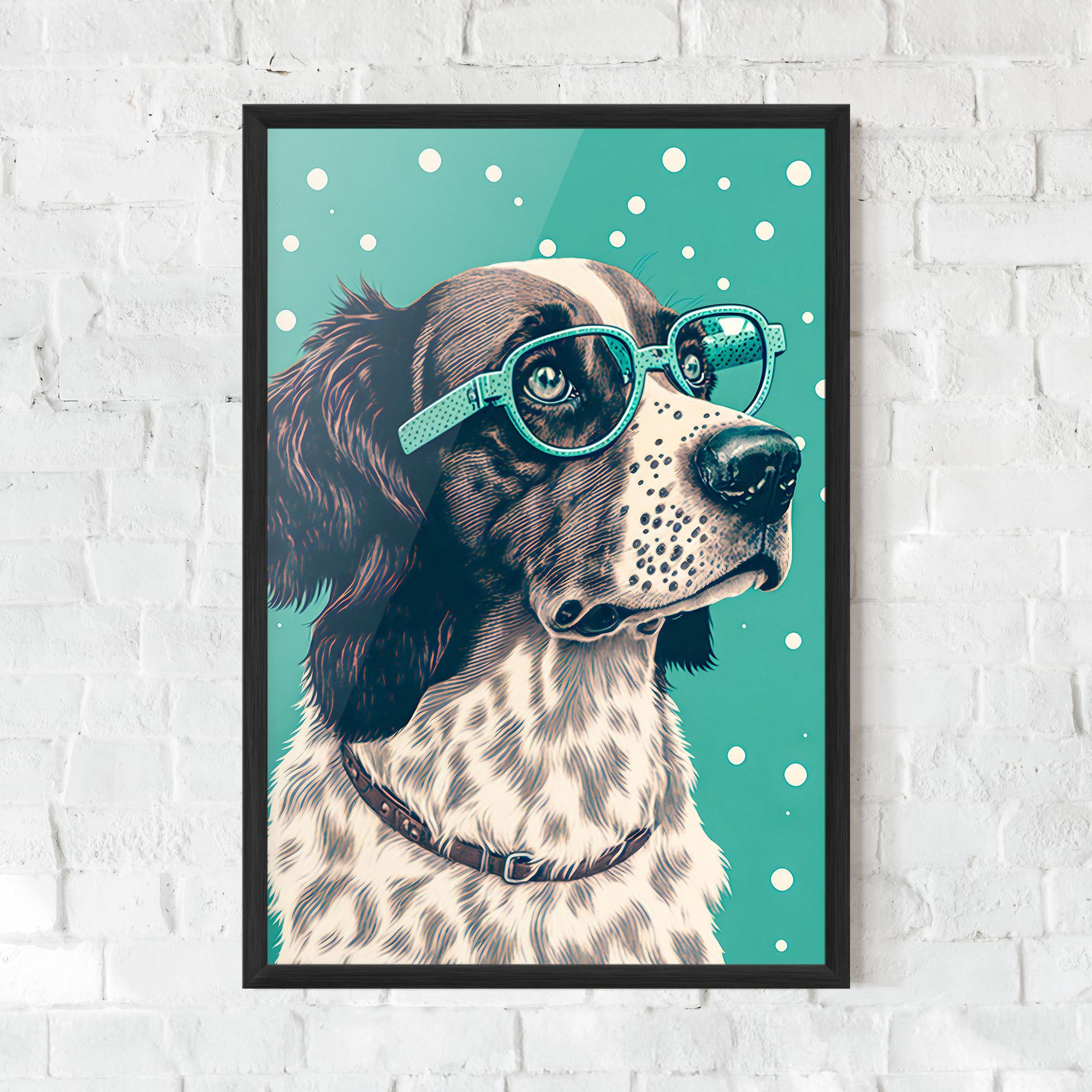 Plakat w Ramie Vintage Dog mockup 0
