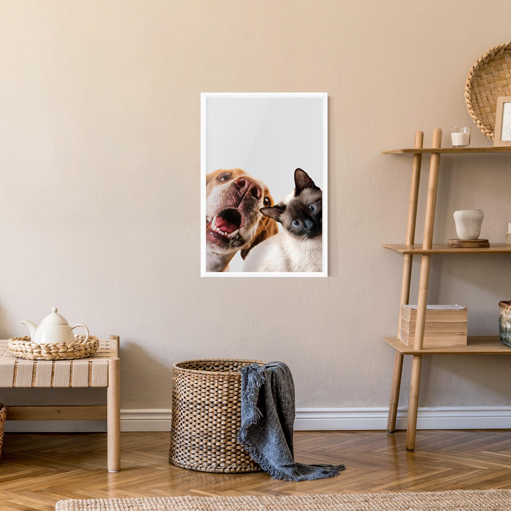 Plakat w Ramie Cute Pet Collage mockup 9