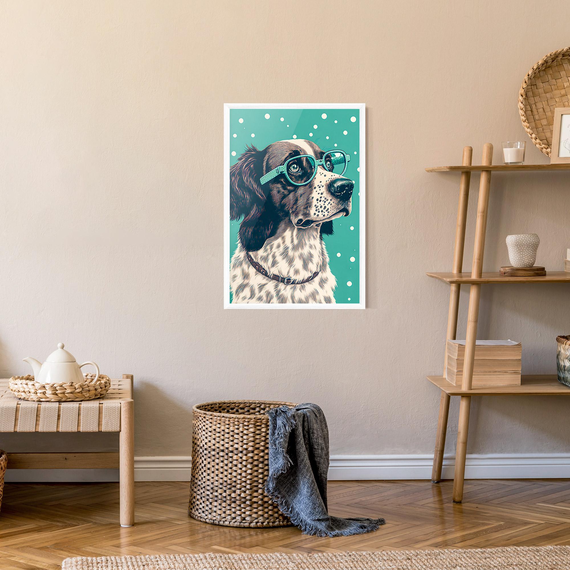 Plakat w Ramie Vintage Dog mockup 9