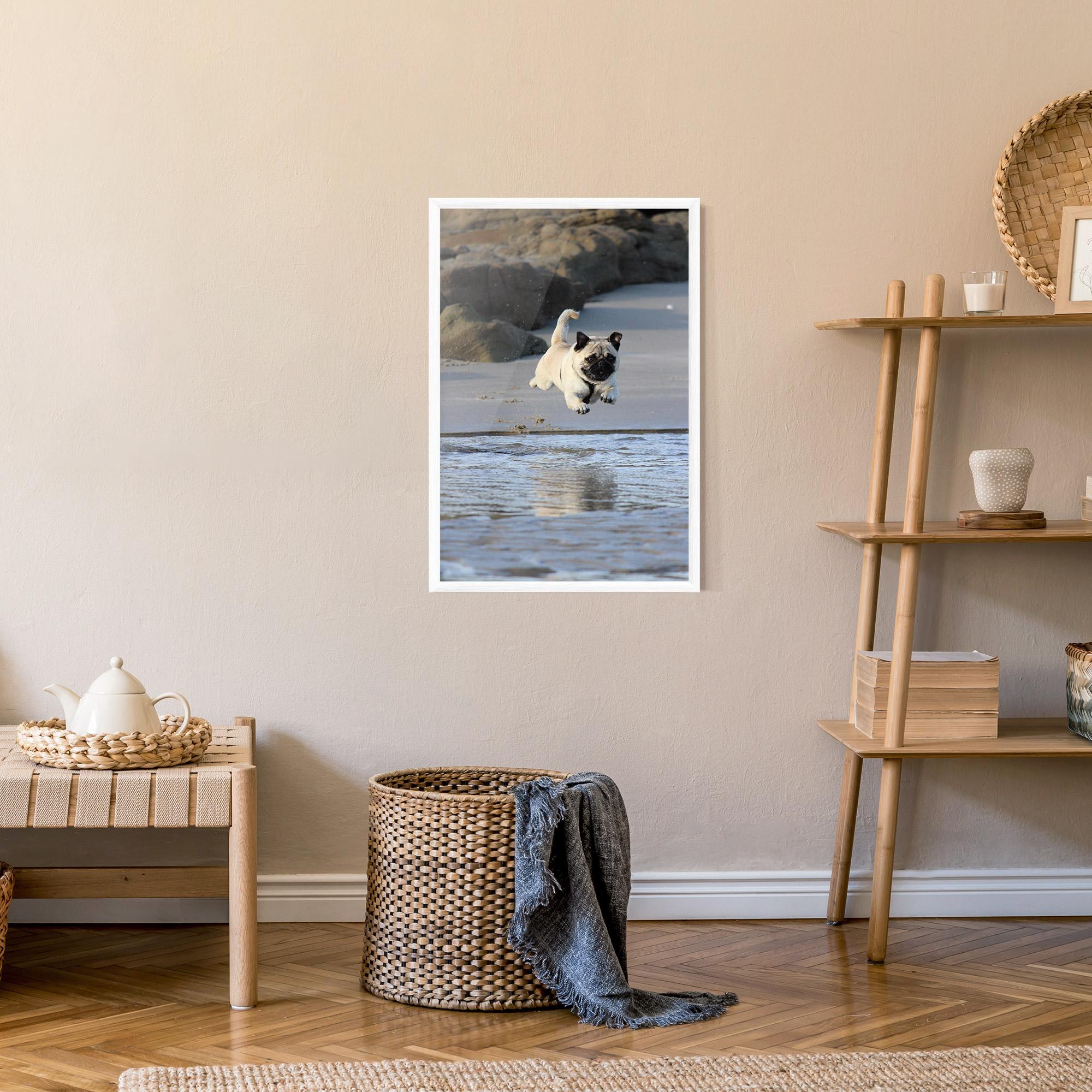 Plakat w Ramie Water Pug mockup 9
