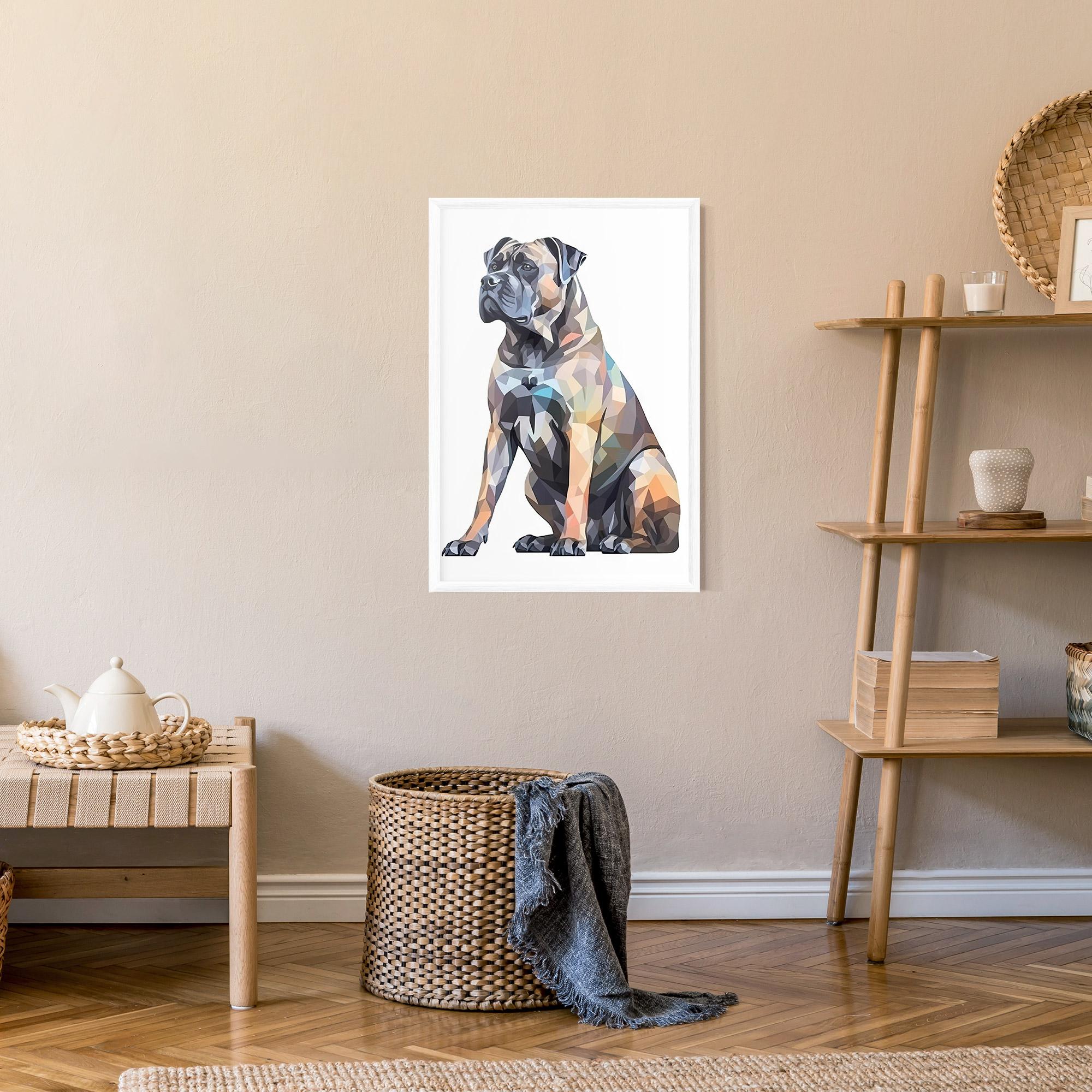 Plakat w Ramie Watercolor Cane Corso mockup 9