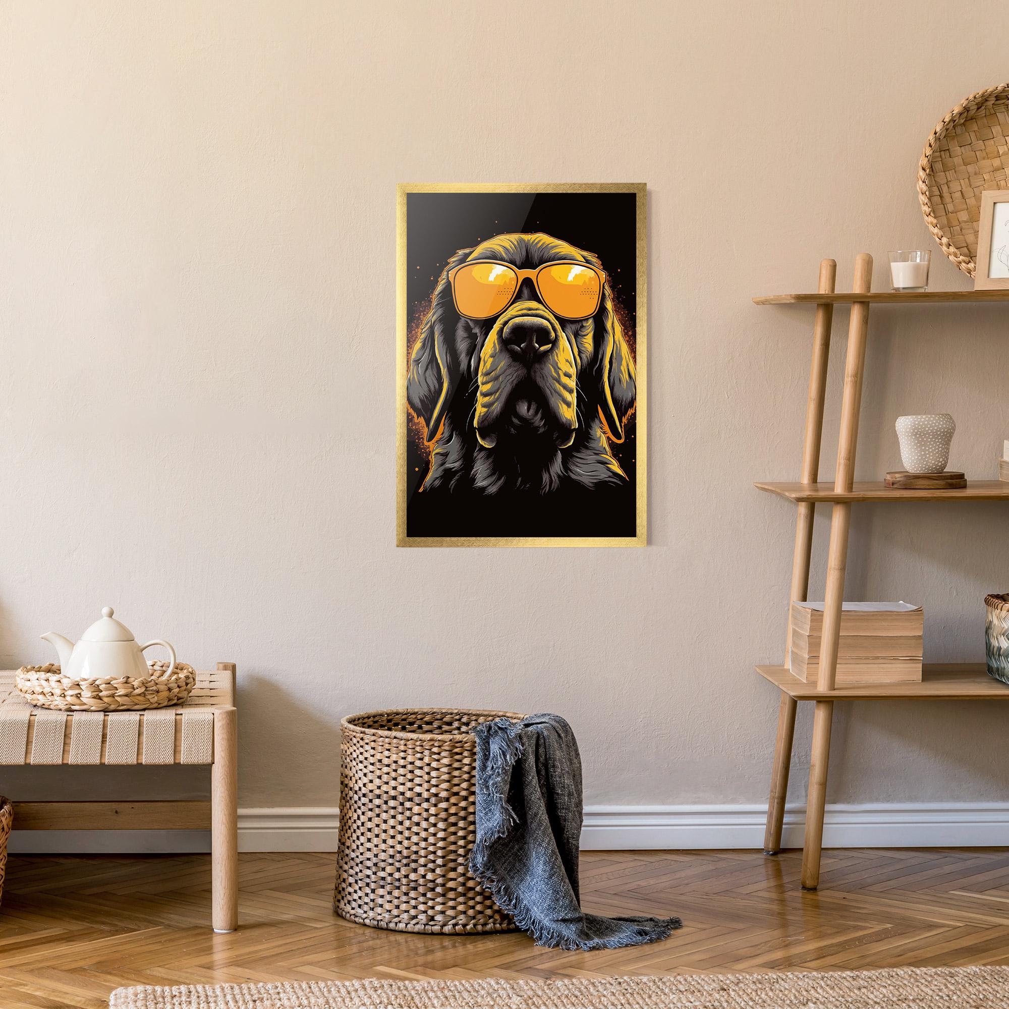 Plakat w Ramie Coolest Dog mockup 9