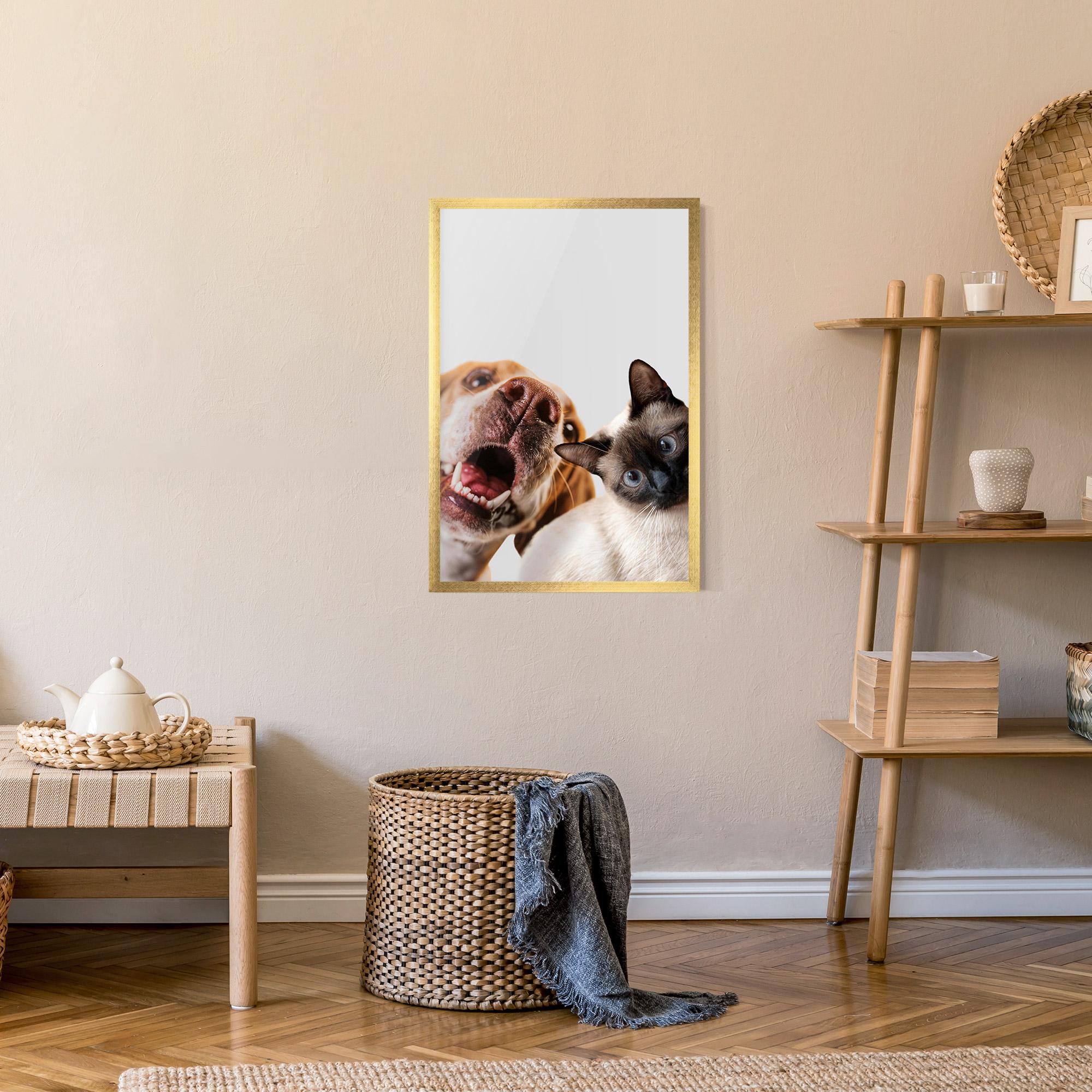 Plakat w Ramie Cute Pet Collage mockup 9