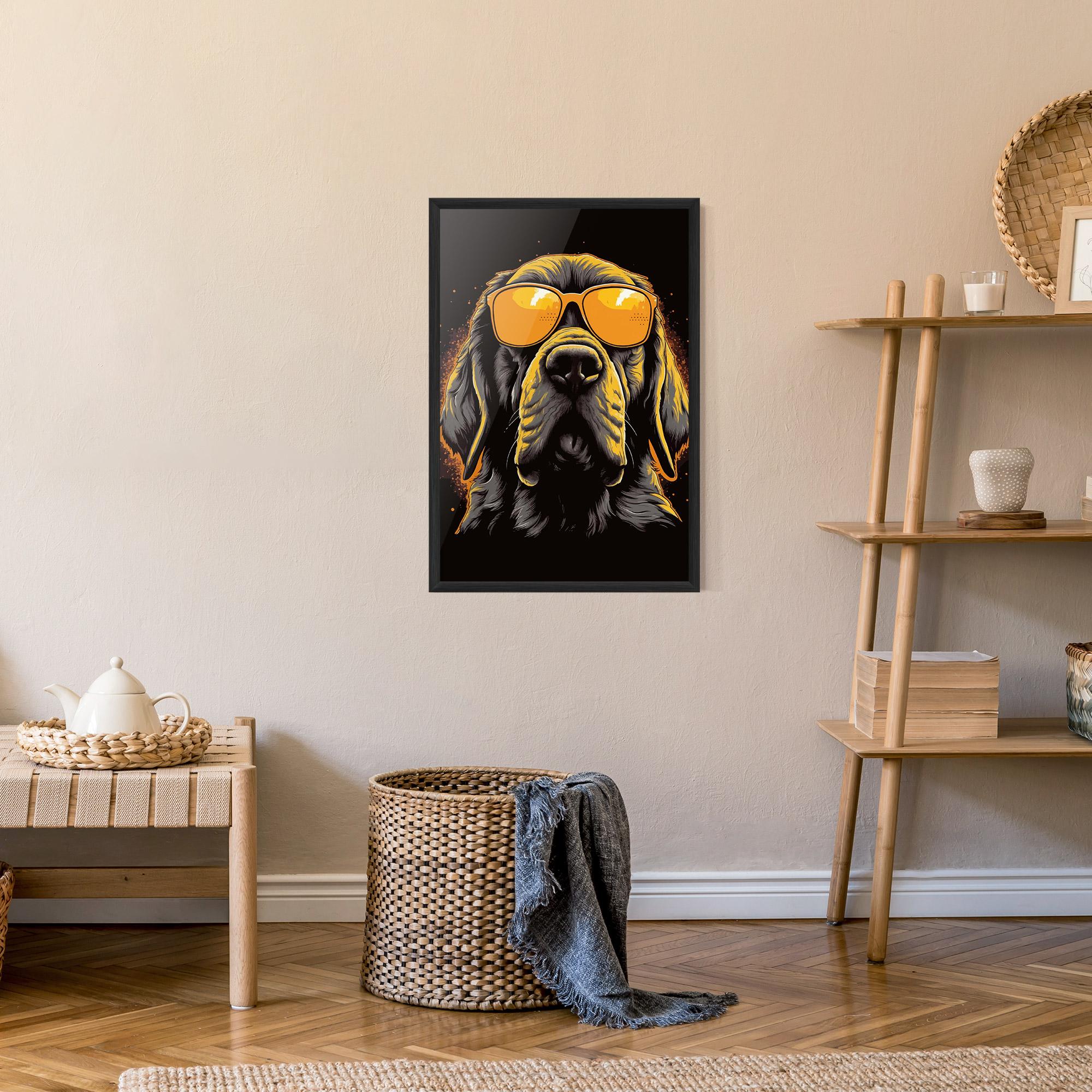 Plakat w Ramie Coolest Dog mockup 9