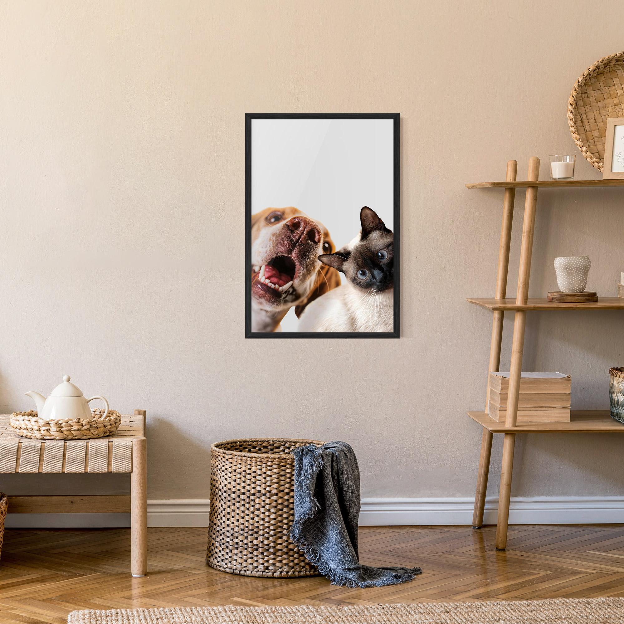 Plakat w Ramie Cute Pet Collage mockup 9