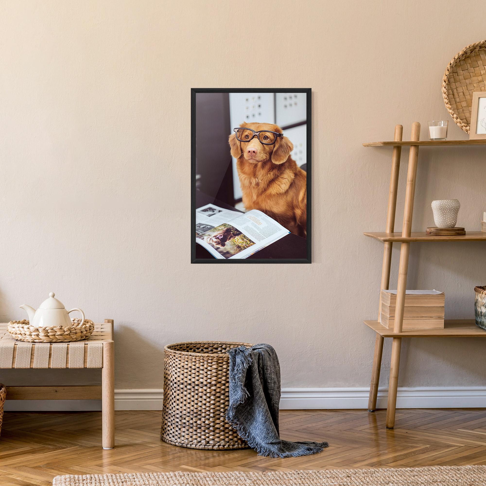 Plakat w Ramie Learning Dog mockup 9