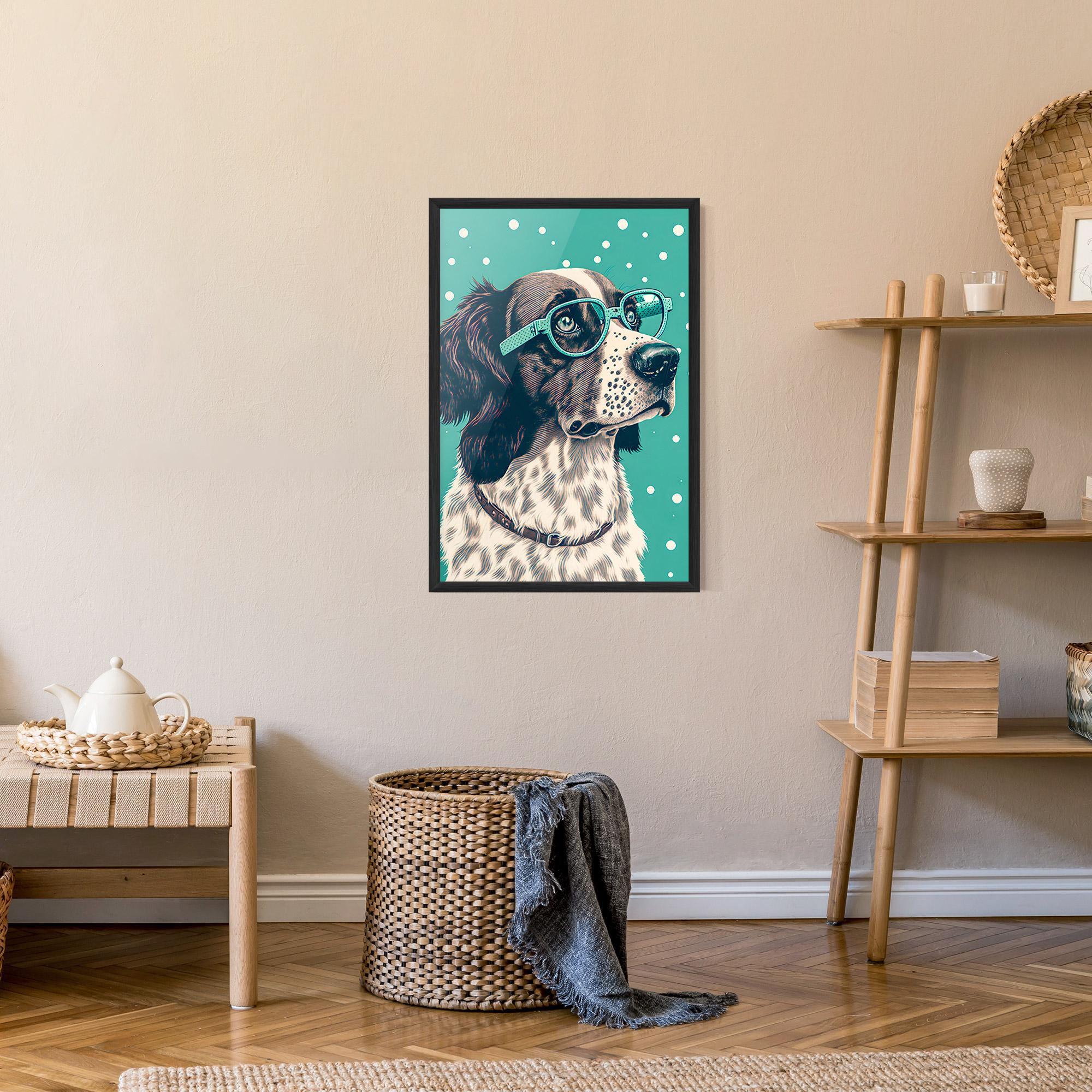 Plakat w Ramie Vintage Dog mockup 9