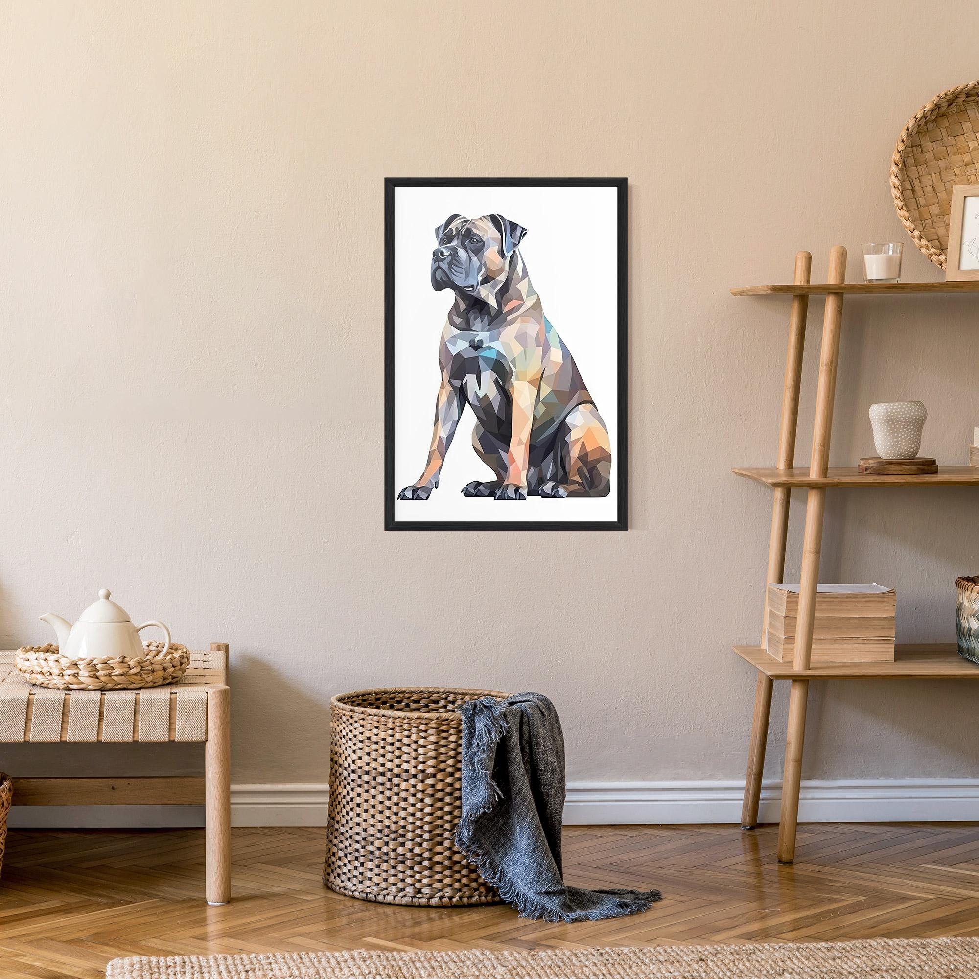 Plakat w Ramie Watercolor Cane Corso mockup 9