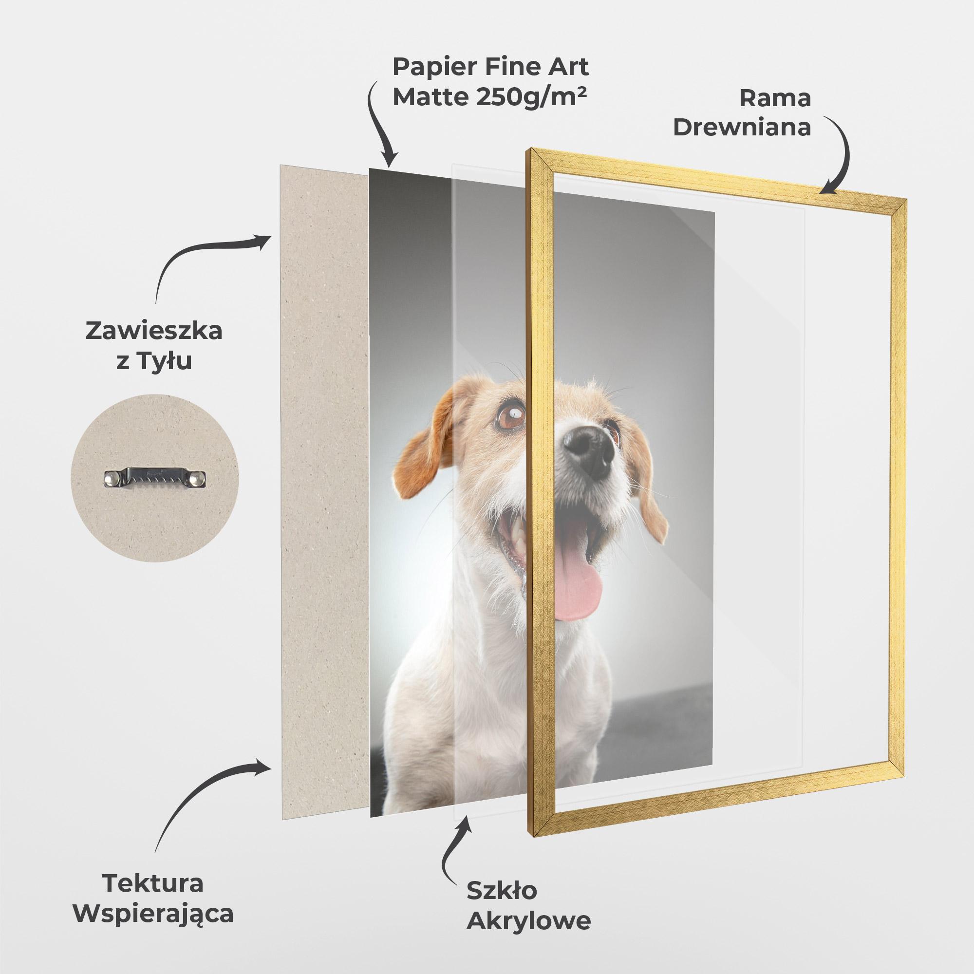 Plakat w Ramie Jack Russell Terrier mockup 1