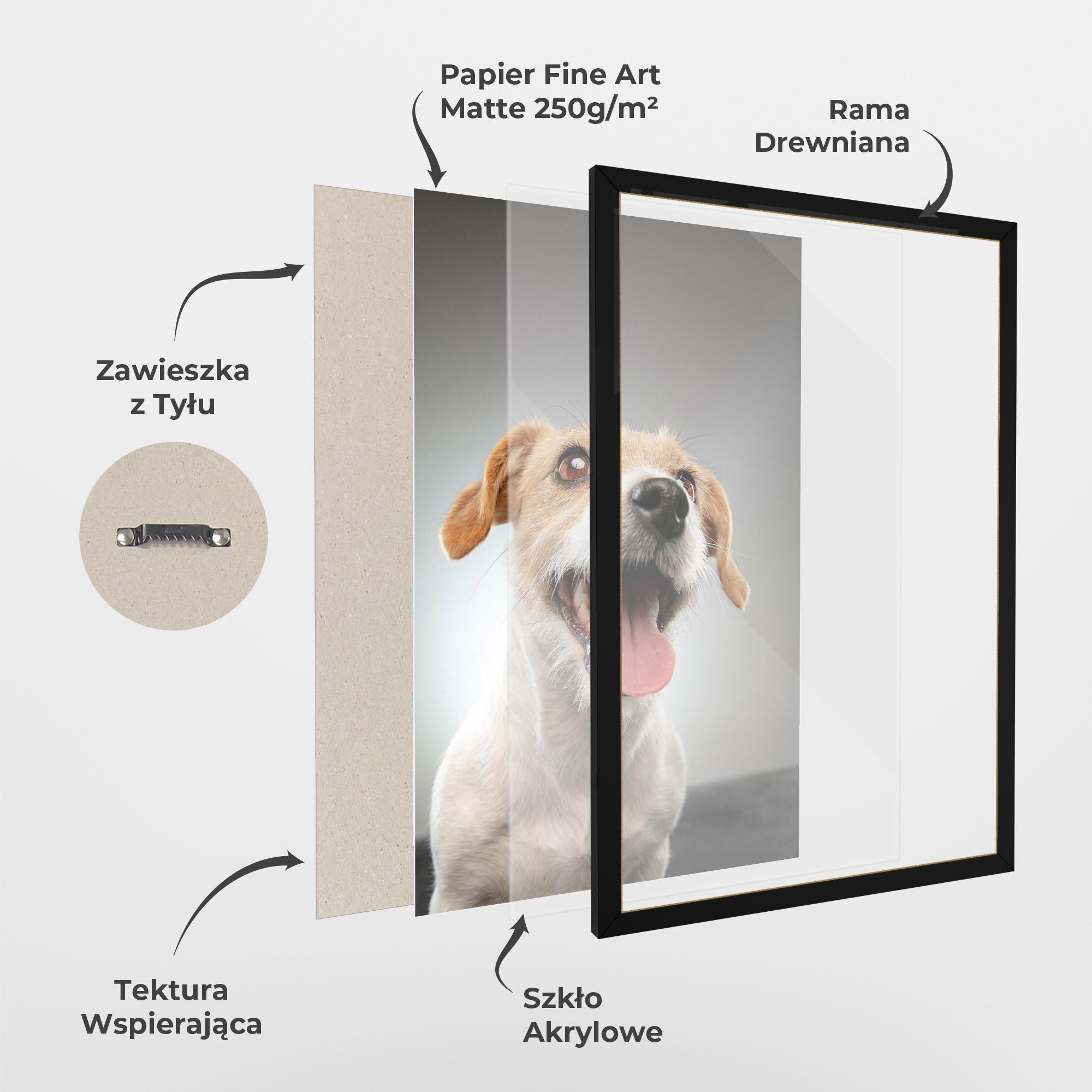 Plakat w Ramie Jack Russell Terrier mockup 1
