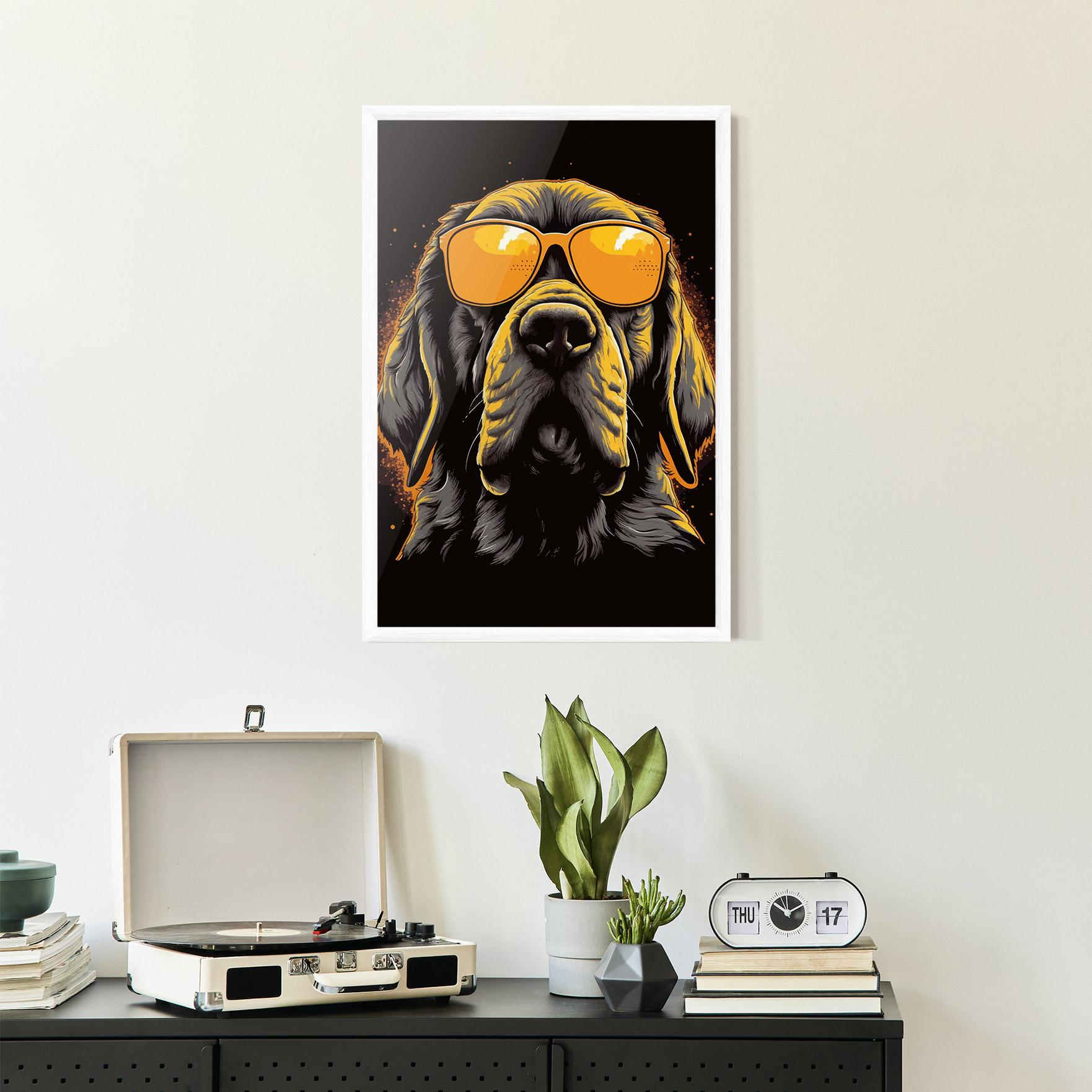 Plakat w Ramie Coolest Dog mockup 2