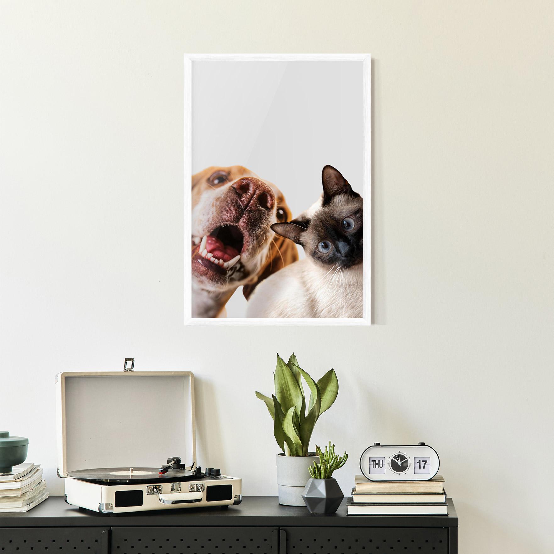 Plakat w Ramie Cute Pet Collage mockup 2