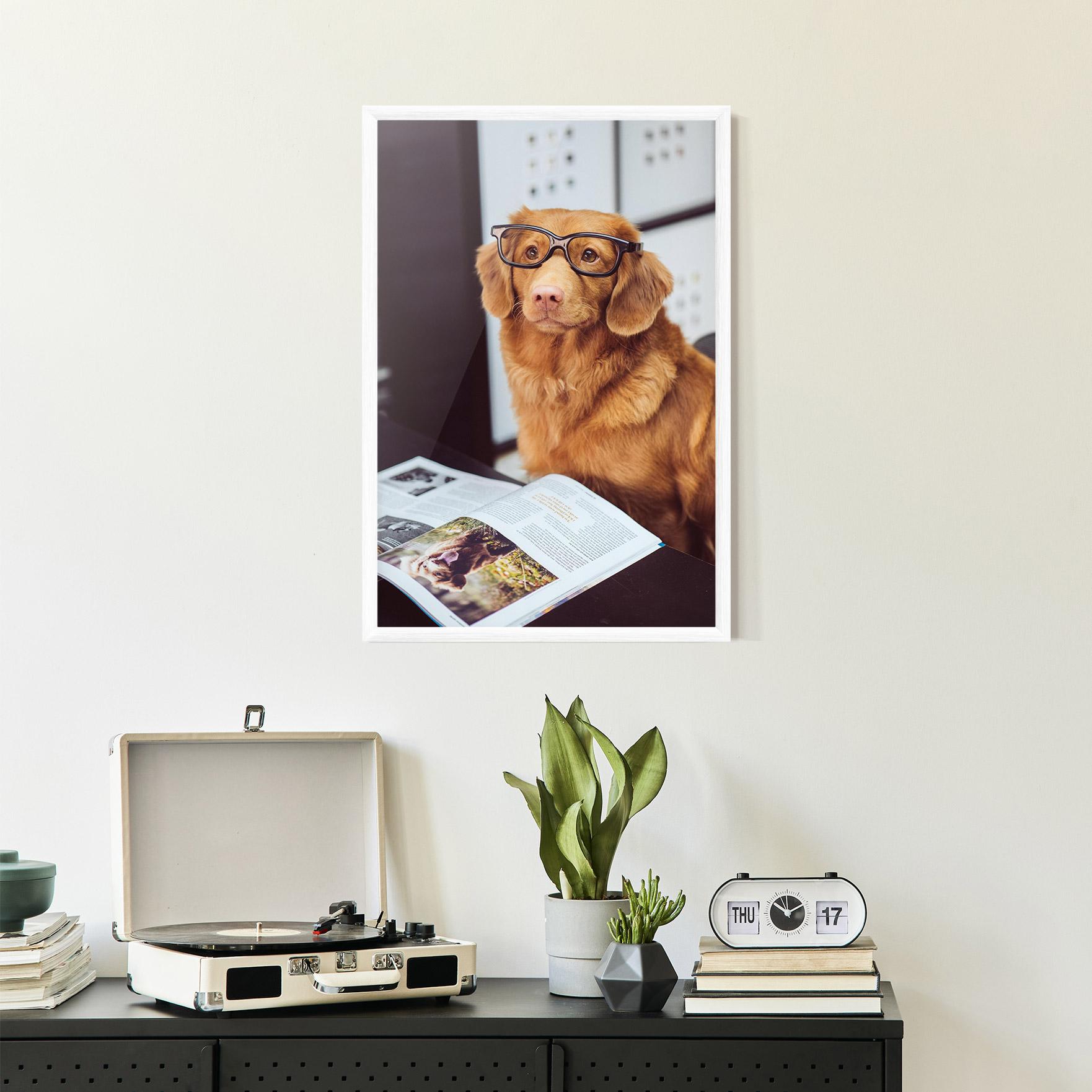 Plakat w Ramie Learning Dog mockup 2