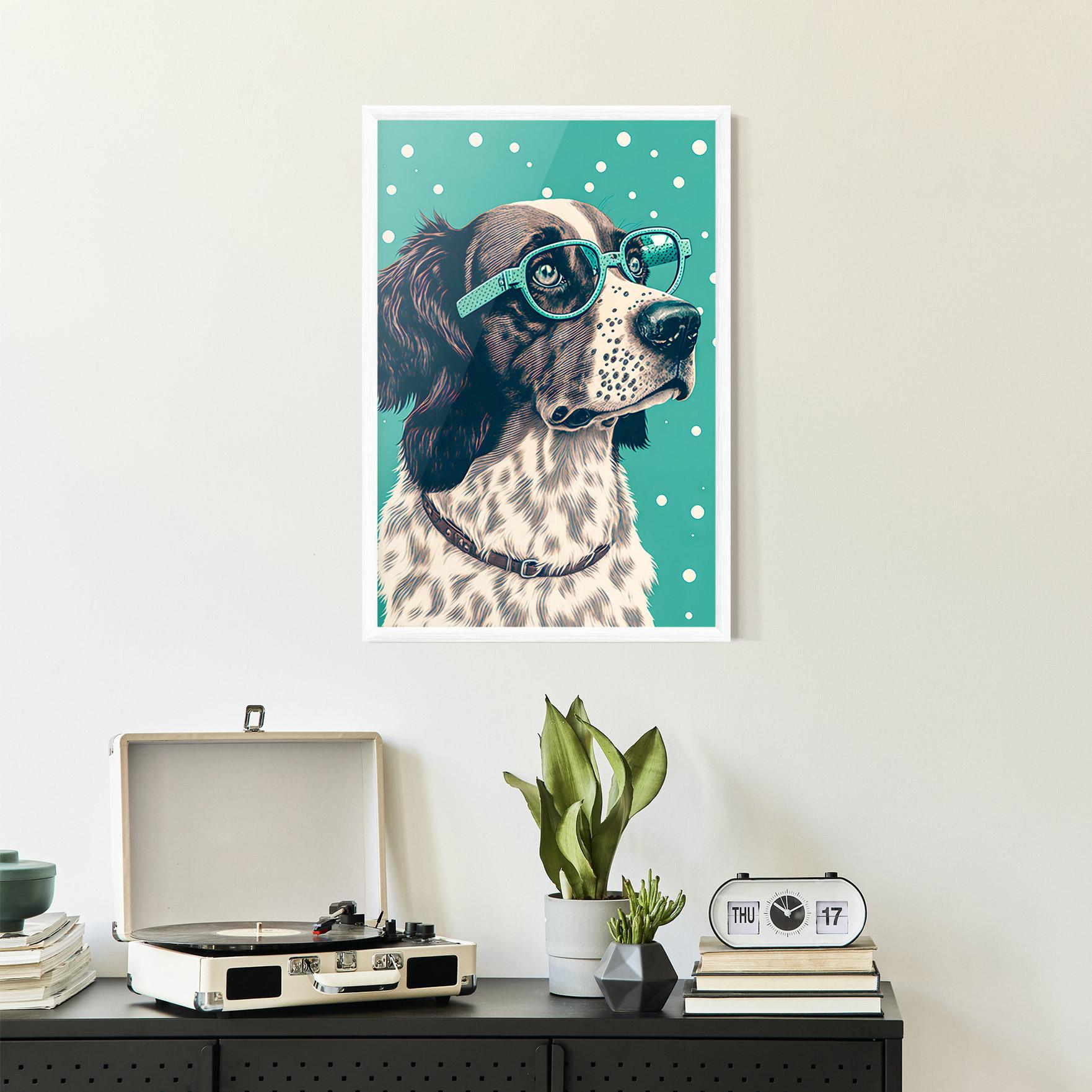 Plakat w Ramie Vintage Dog mockup 2
