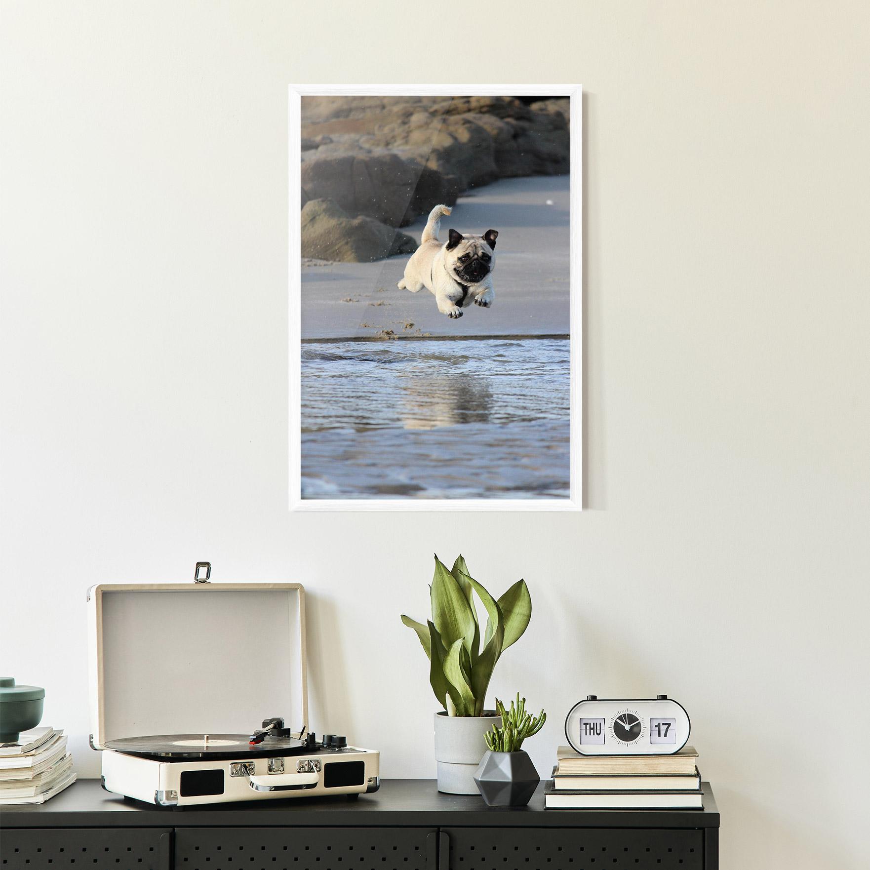 Plakat w Ramie Water Pug mockup 2