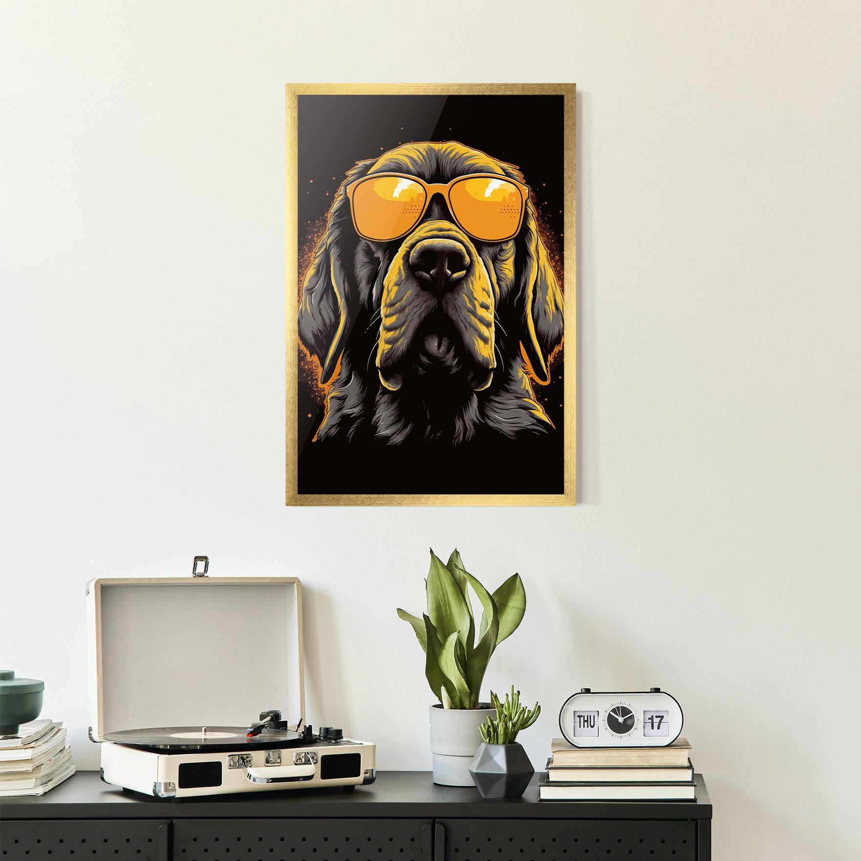 Plakat w Ramie Coolest Dog mockup 2