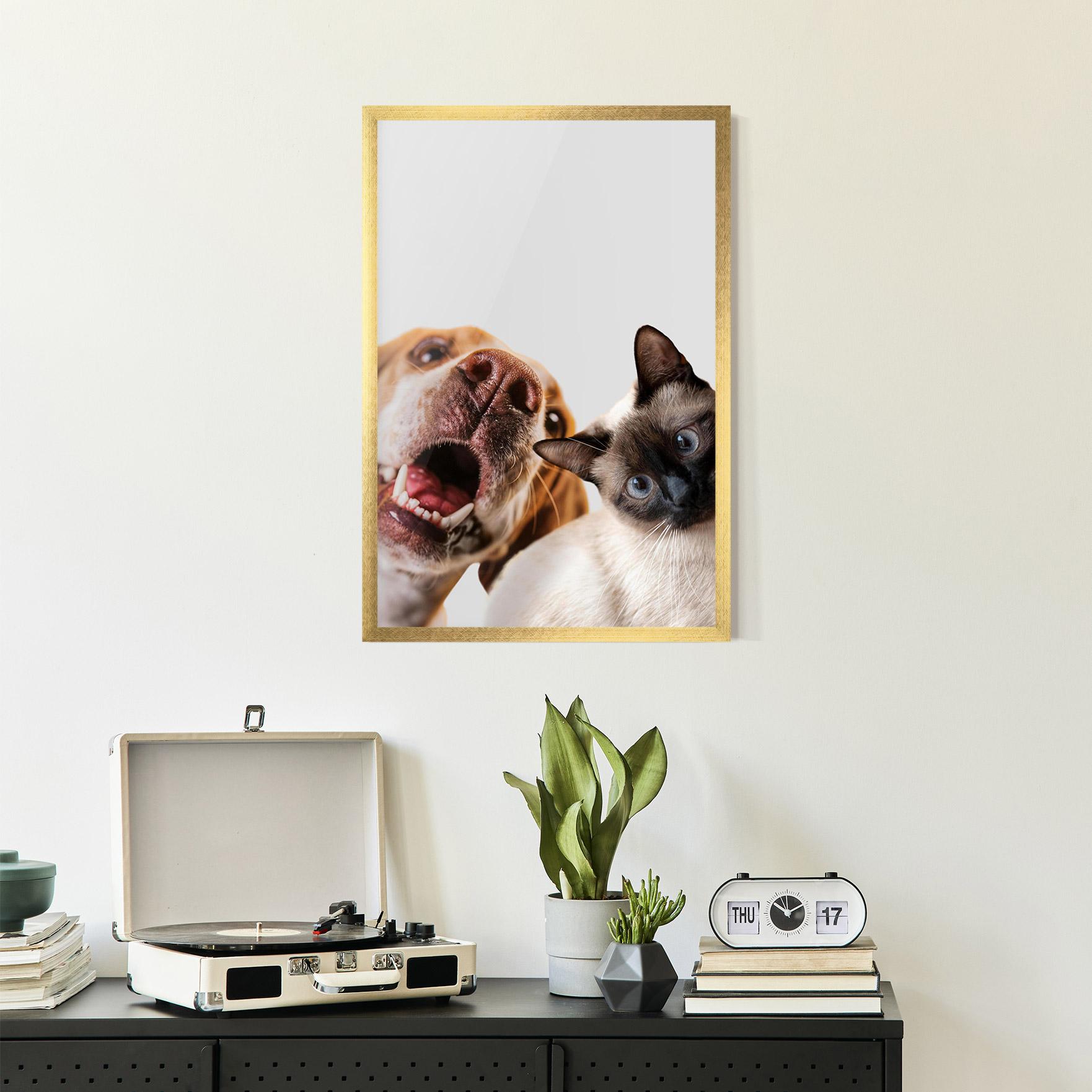 Plakat w Ramie Cute Pet Collage mockup 2