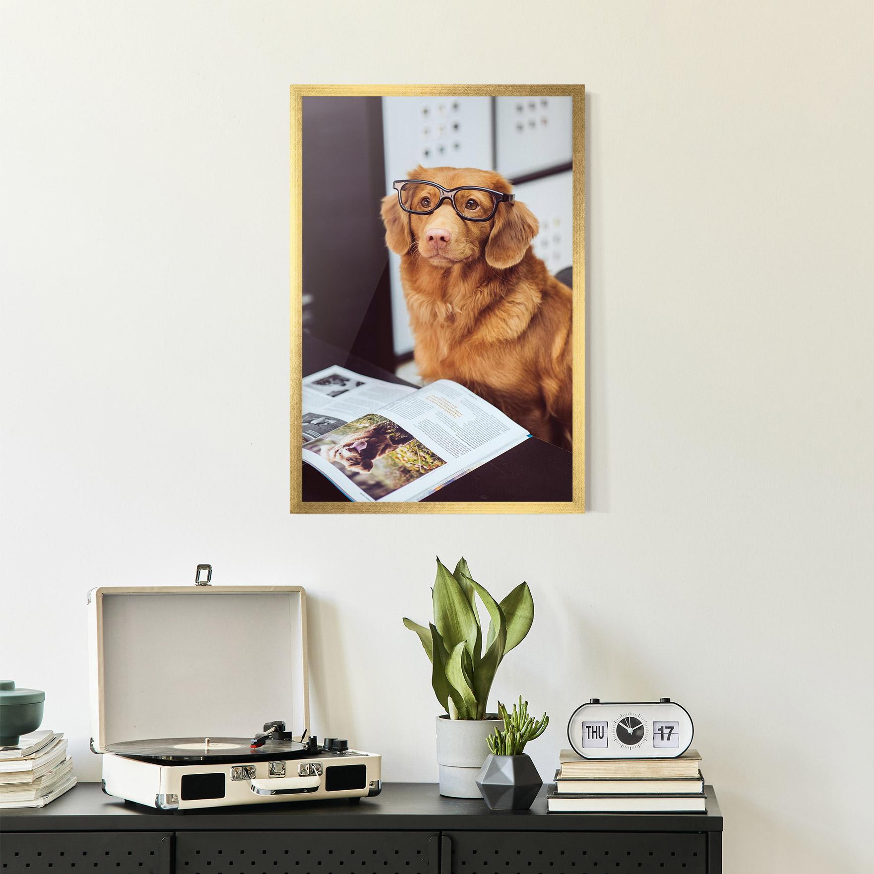Plakat w Ramie Learning Dog mockup 2
