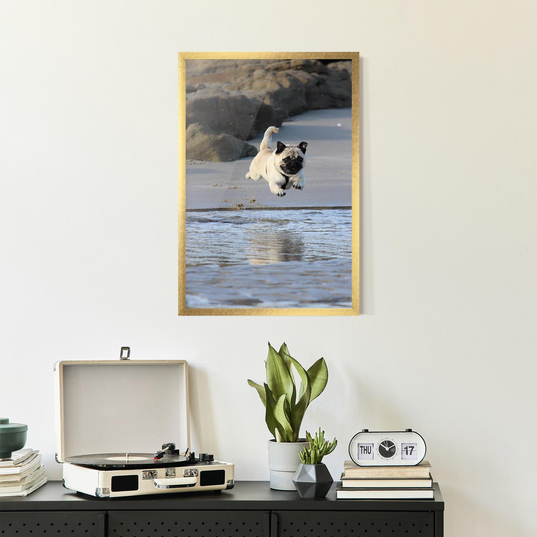 Plakat w Ramie Water Pug mockup 2