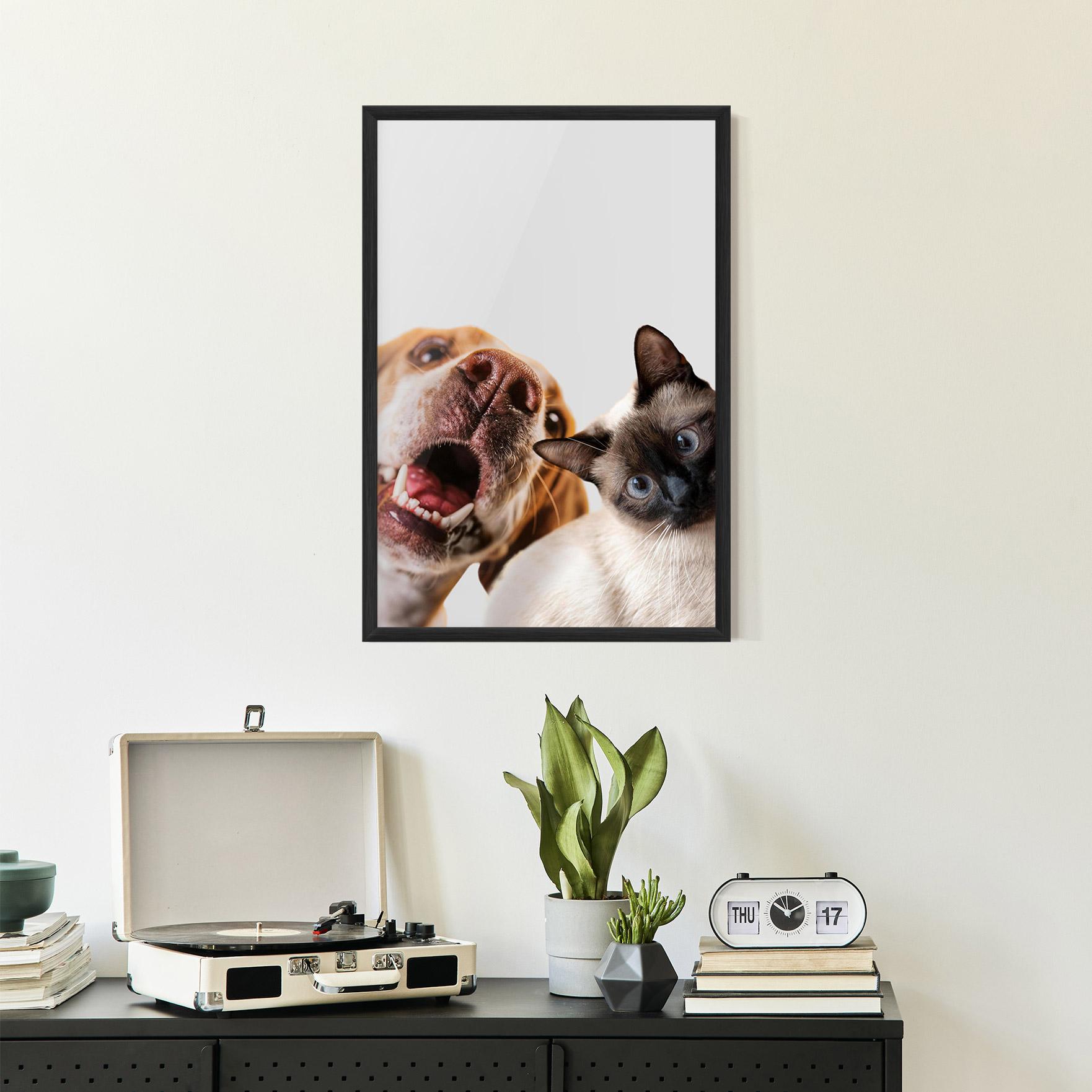 Plakat w Ramie Cute Pet Collage mockup 2