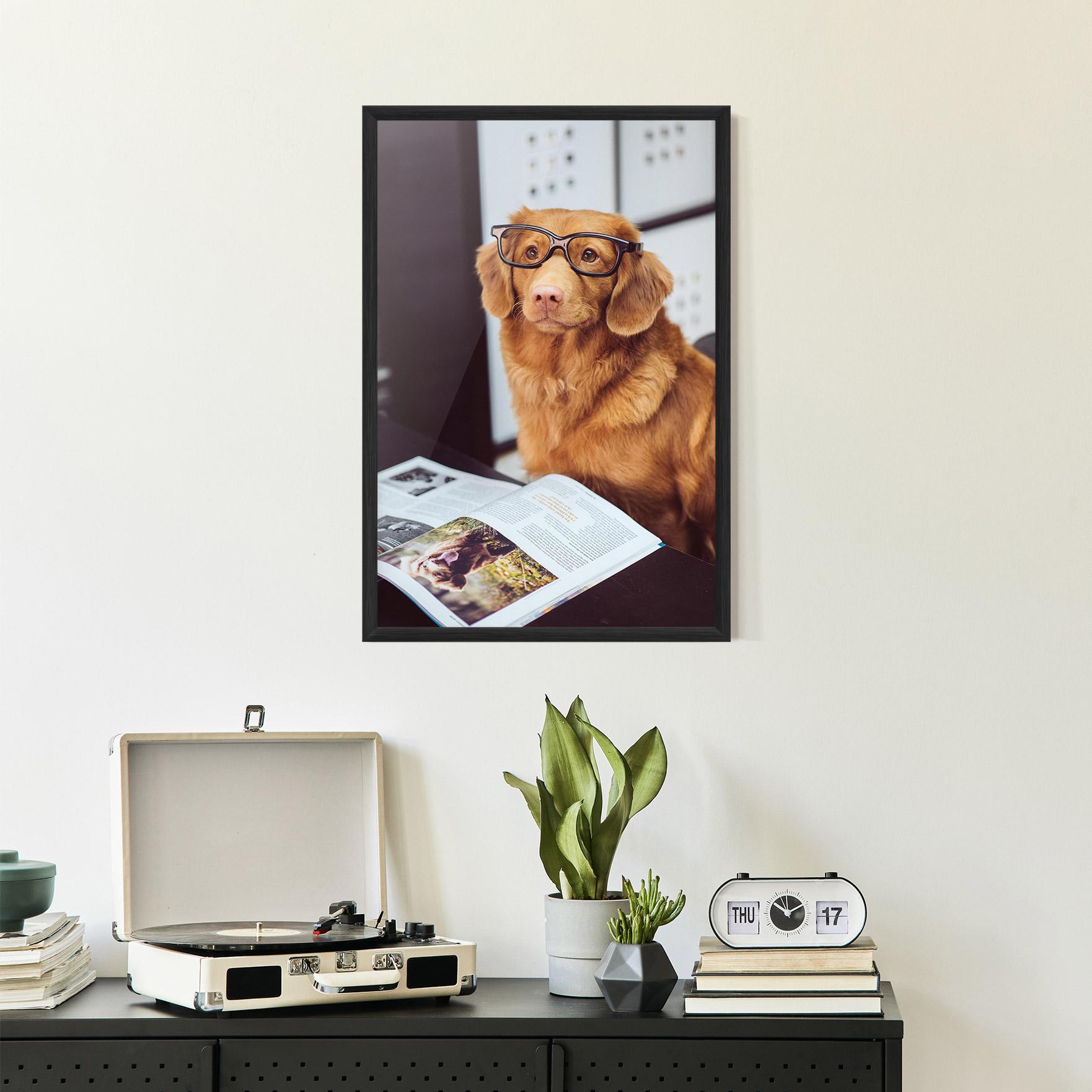 Plakat w Ramie Learning Dog mockup 2