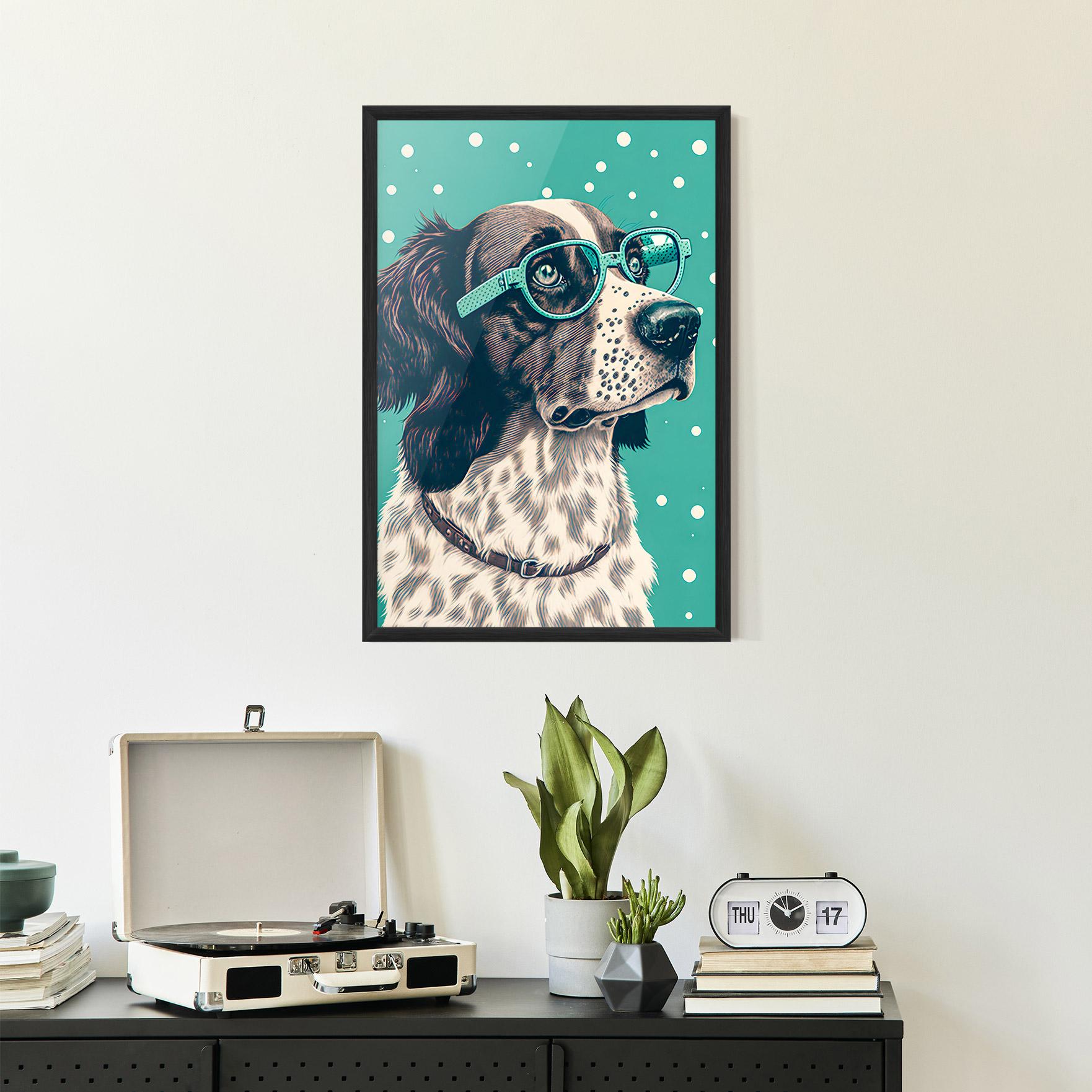 Plakat w Ramie Vintage Dog mockup 2