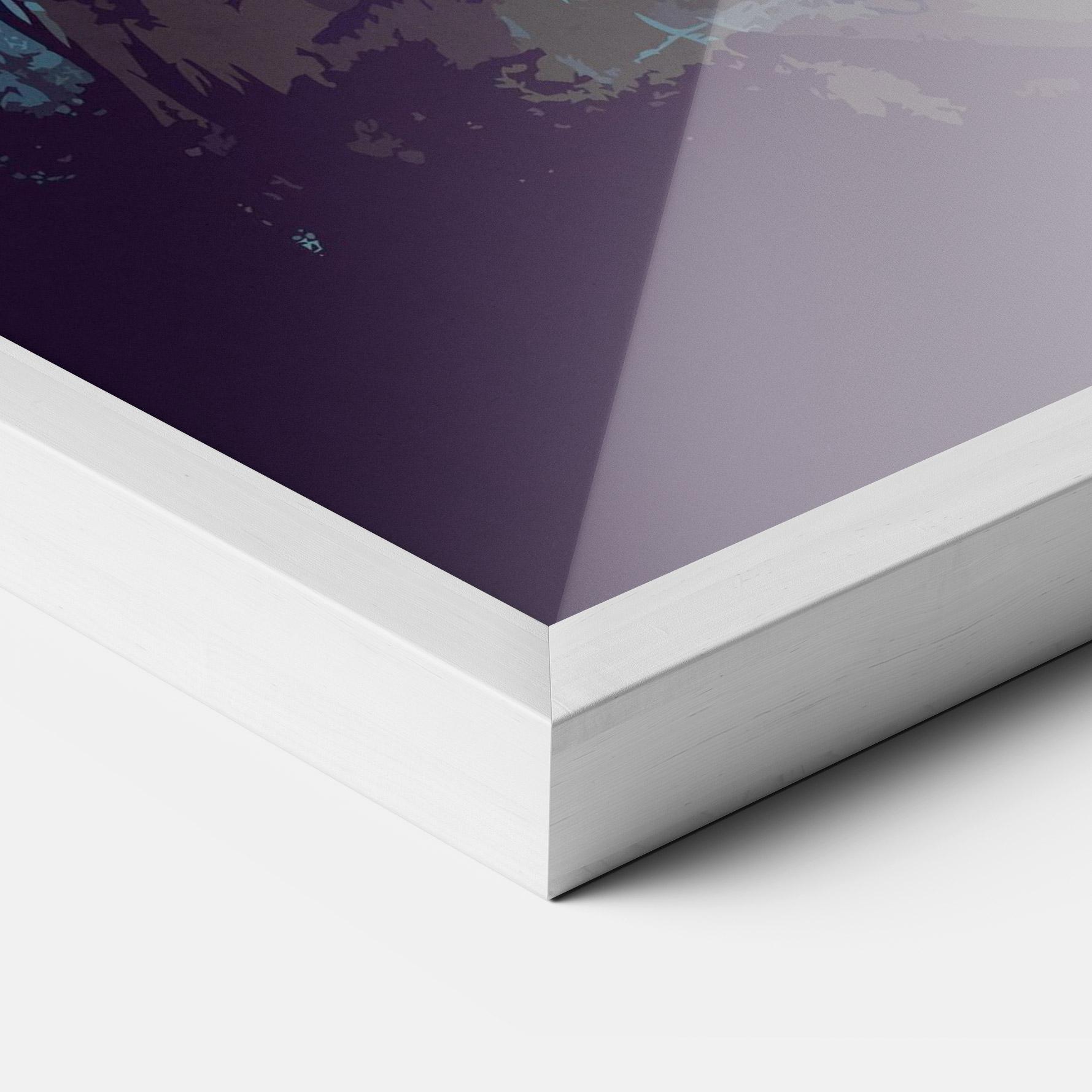 Plakat w Ramie Sunset Dog mockup 3