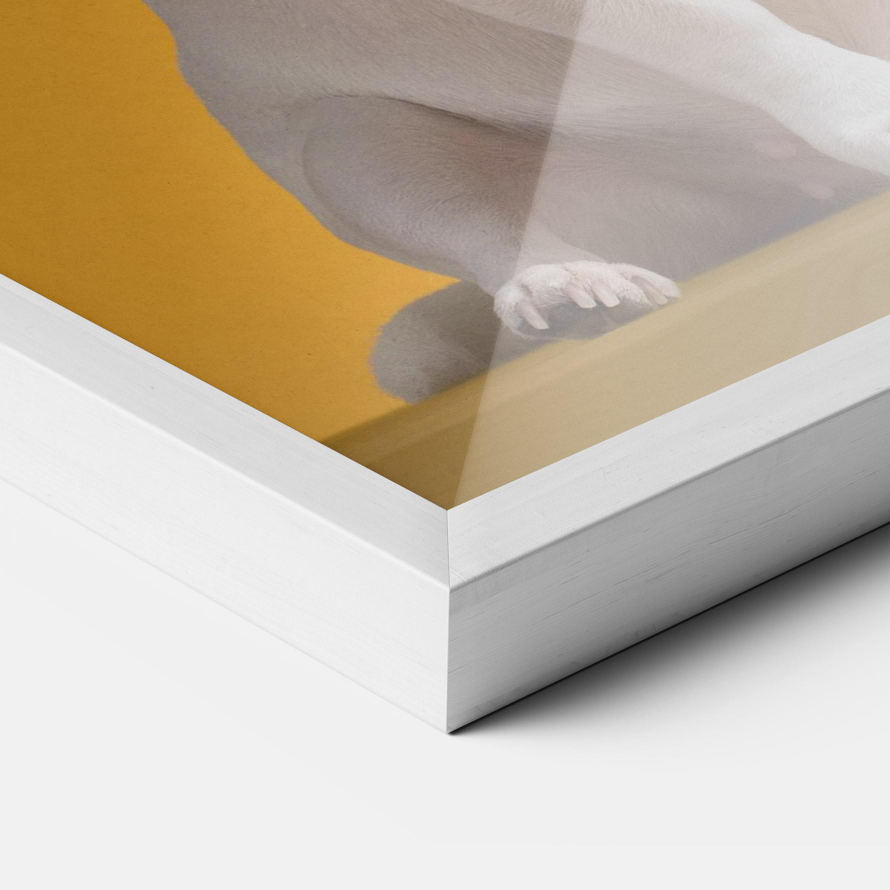 Plakat w Ramie Toothbrush Dog mockup 3