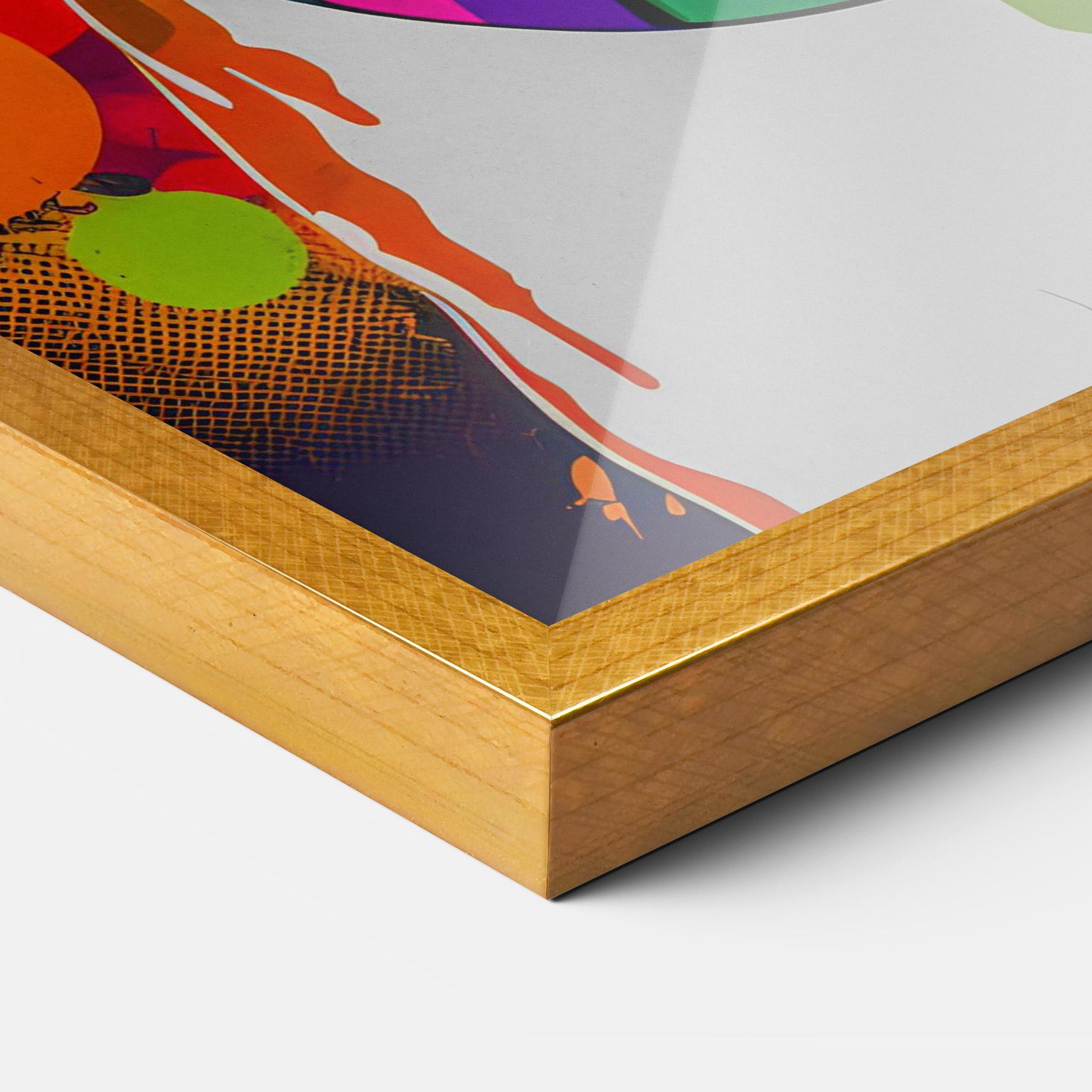 Plakat w Ramie Colorful Dog mockup 3