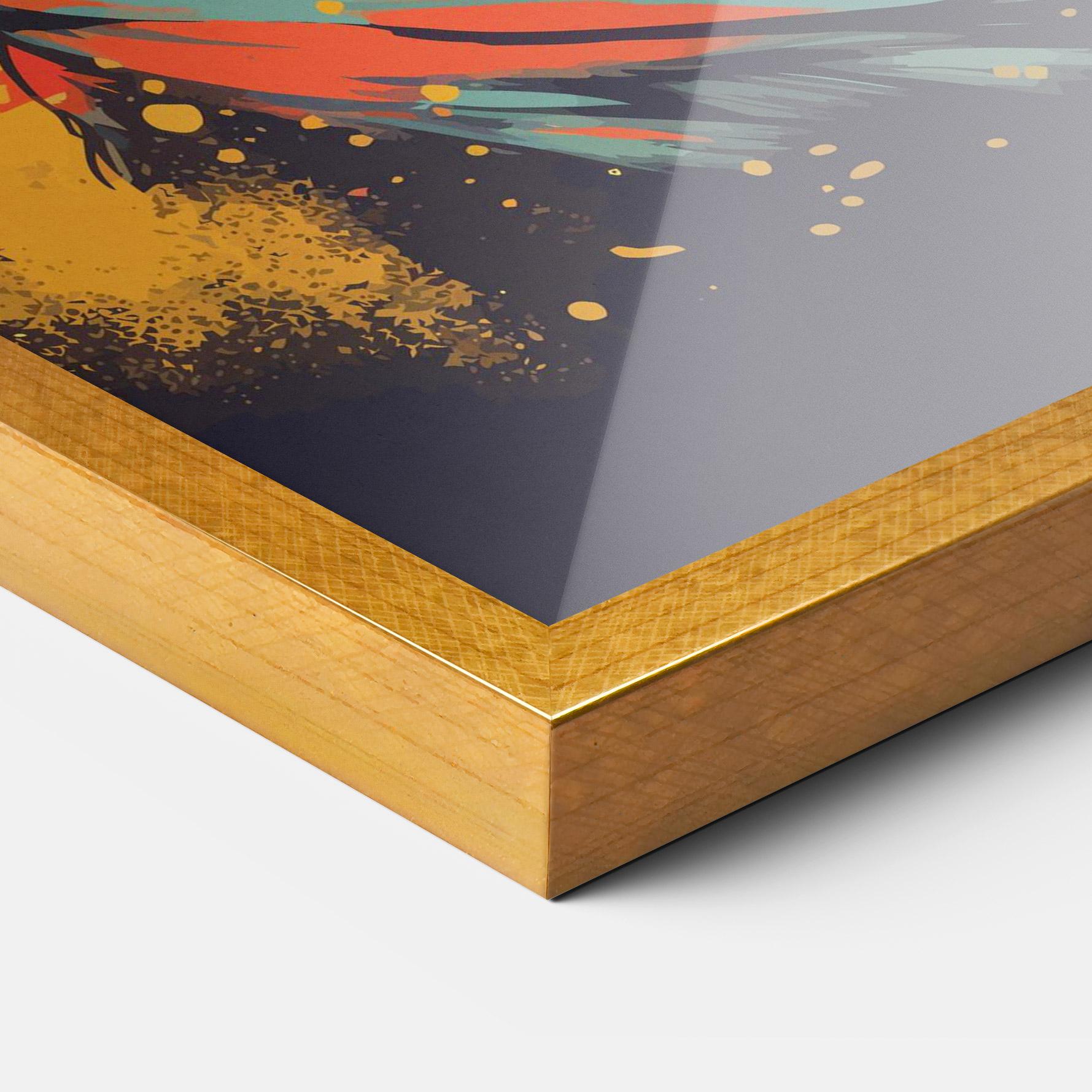 Plakat w Ramie Sunglasses Dog mockup 3