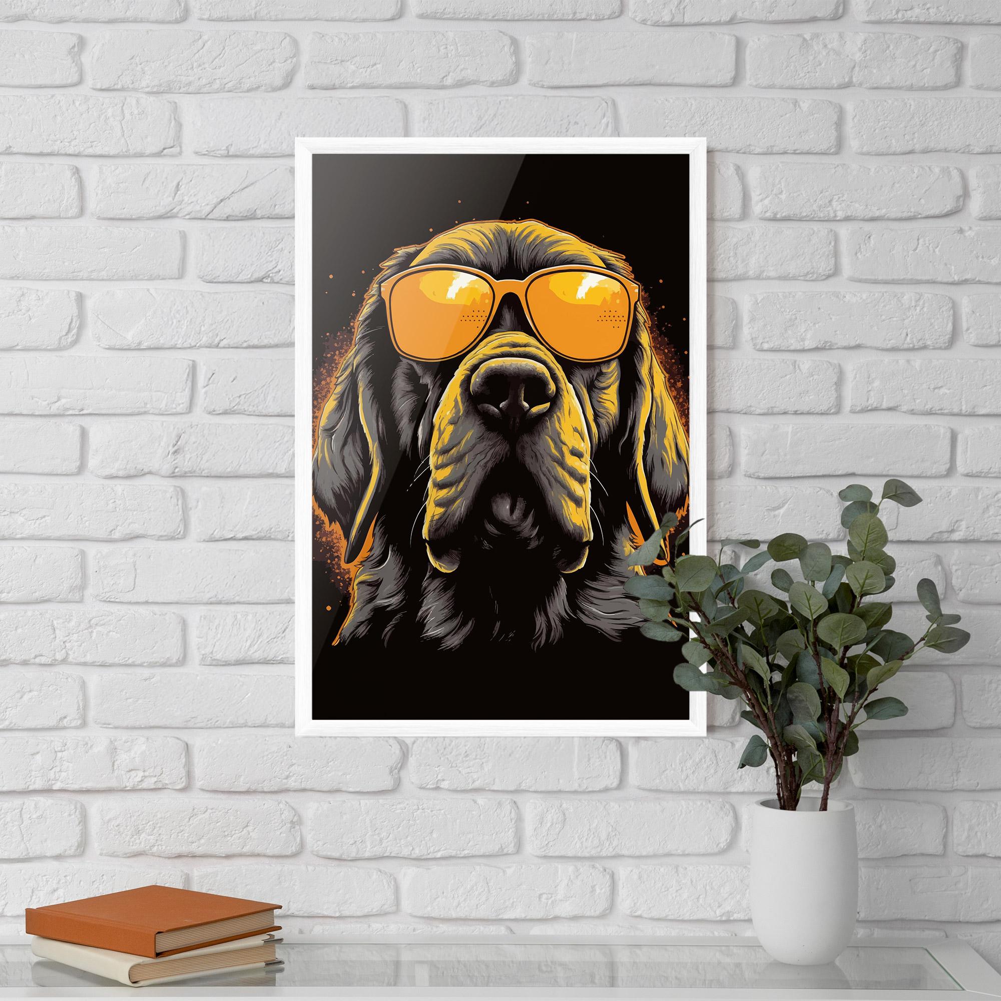 Plakat w Ramie Coolest Dog mockup 5
